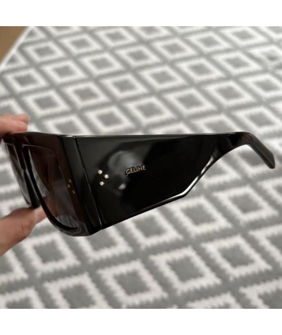 CELINE Черные пластиковые солнцезащитные очки, фото 4
