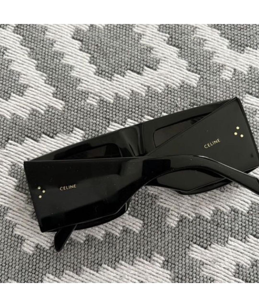 CELINE Черные пластиковые солнцезащитные очки, фото 2