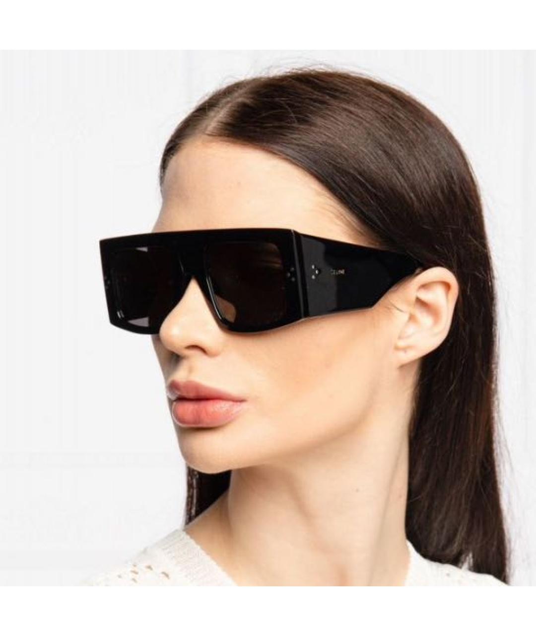 CELINE Черные пластиковые солнцезащитные очки, фото 6