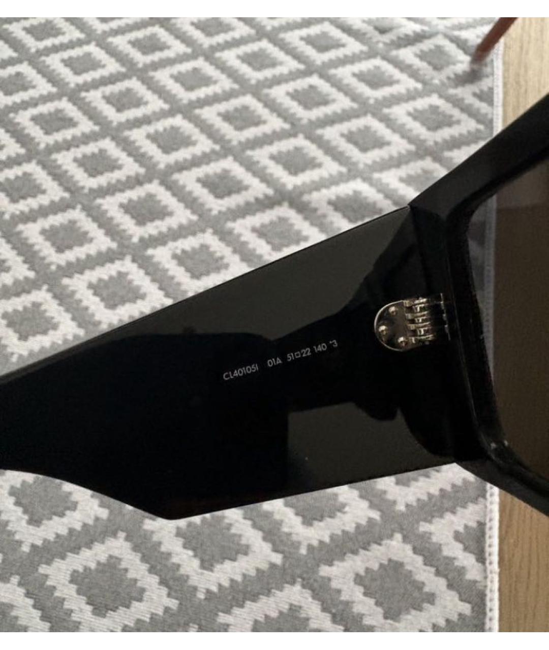 CELINE Черные пластиковые солнцезащитные очки, фото 5