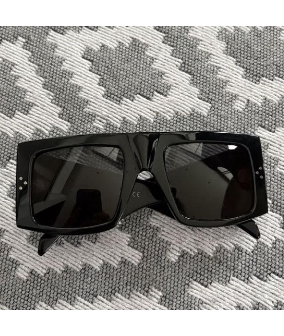 CELINE Черные пластиковые солнцезащитные очки, фото 3