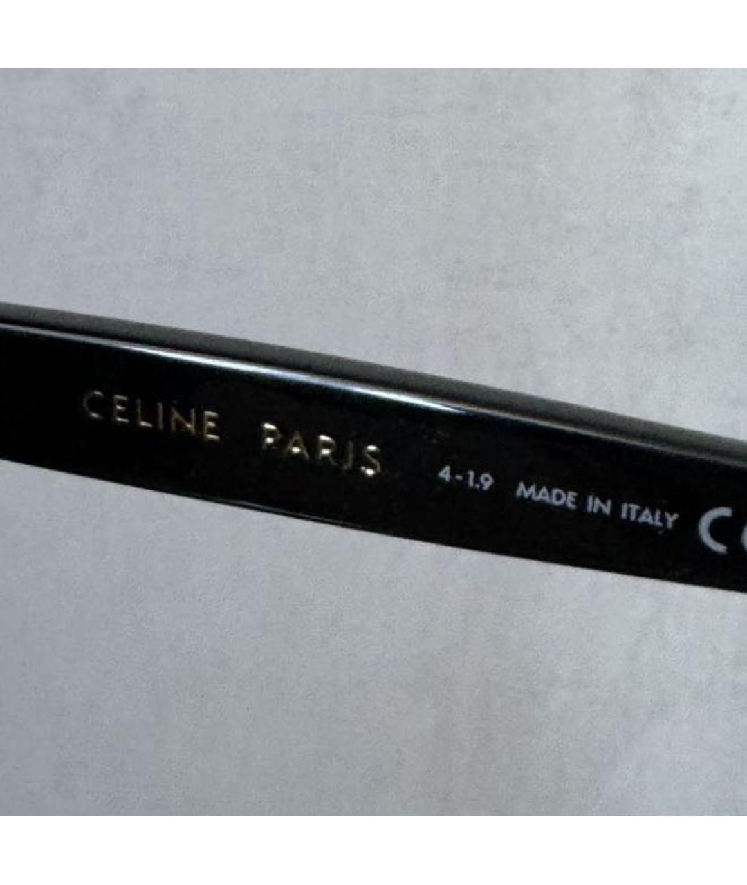 CELINE Черные пластиковые солнцезащитные очки, фото 3