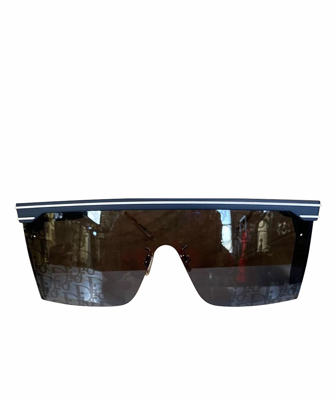 CHRISTIAN DIOR Синие пластиковые солнцезащитные очки, фото 1