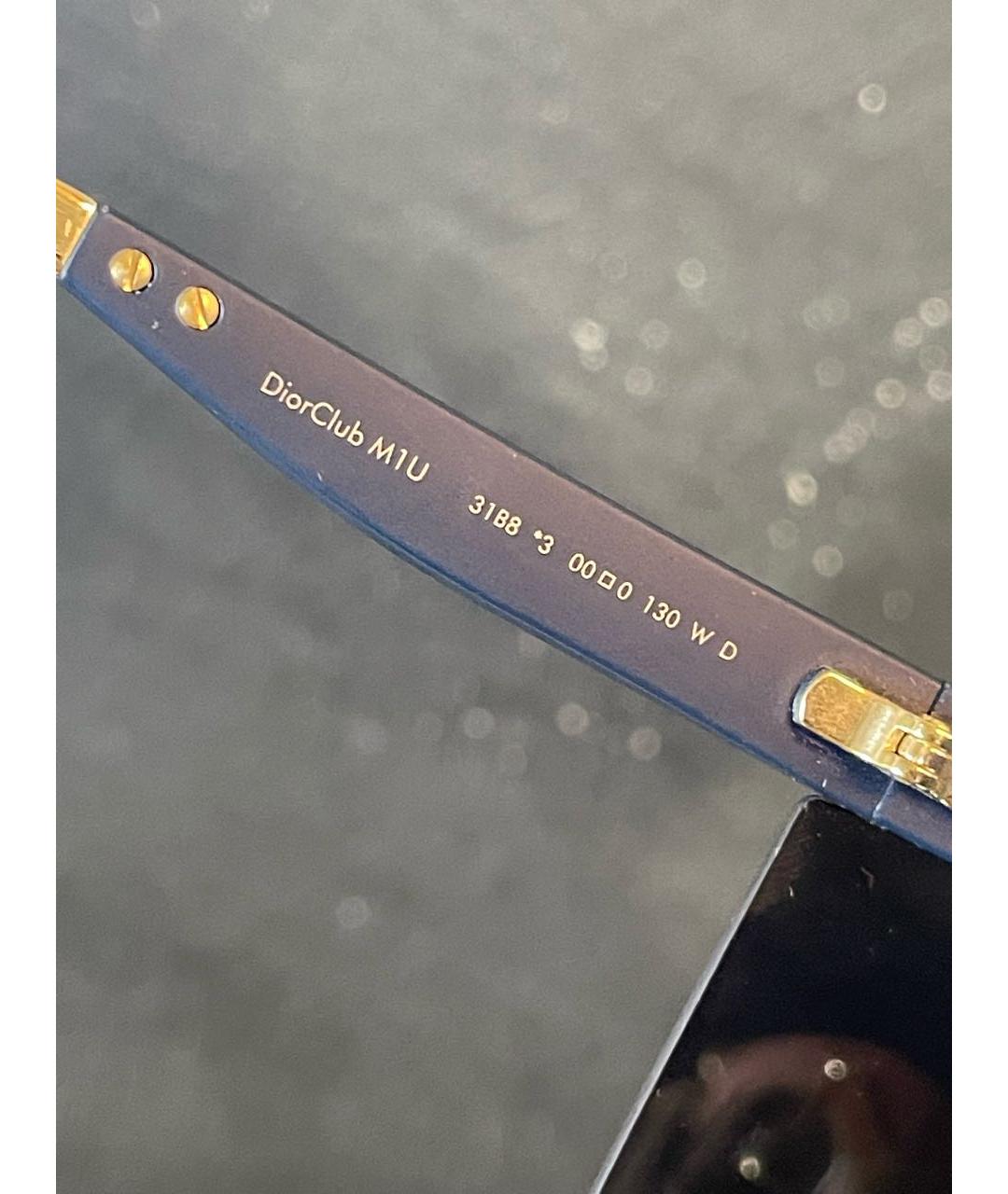 CHRISTIAN DIOR Синие пластиковые солнцезащитные очки, фото 8