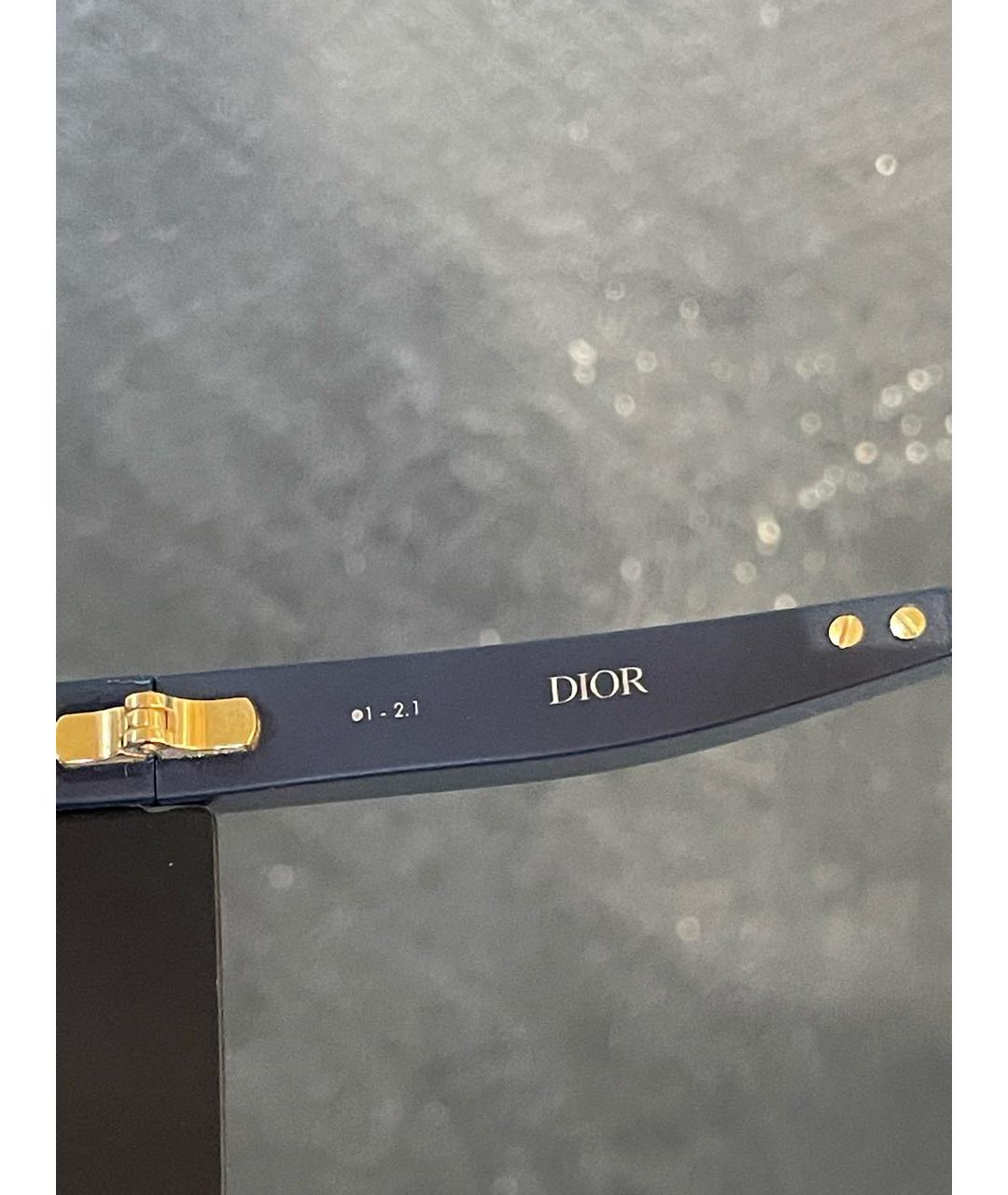 CHRISTIAN DIOR Синие пластиковые солнцезащитные очки, фото 7