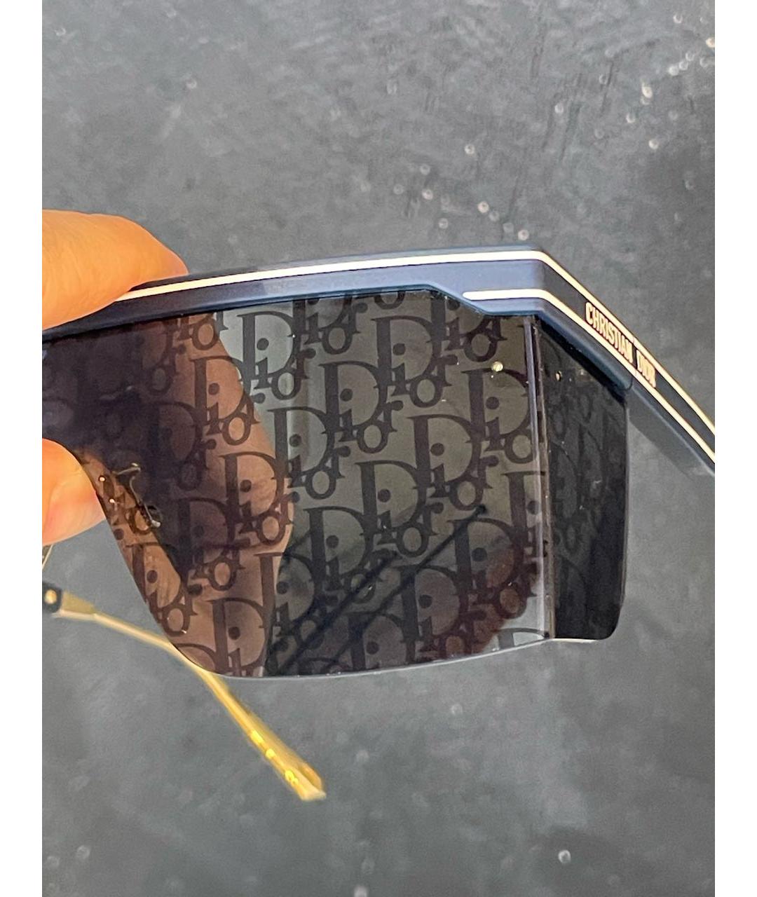 CHRISTIAN DIOR Синие пластиковые солнцезащитные очки, фото 5