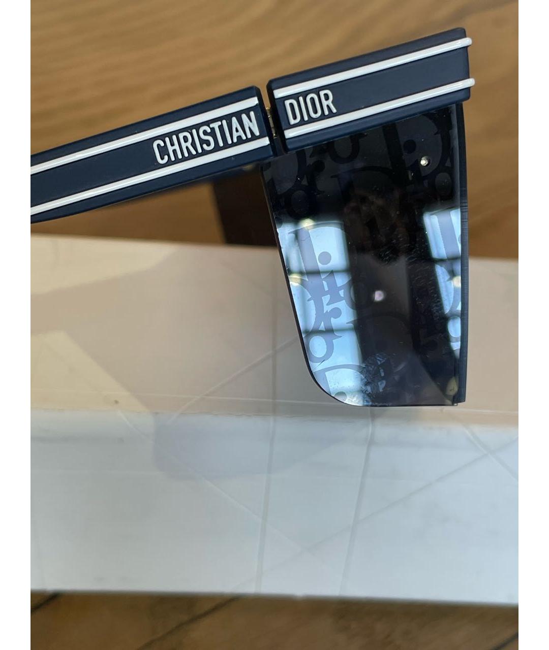 CHRISTIAN DIOR Синие пластиковые солнцезащитные очки, фото 3