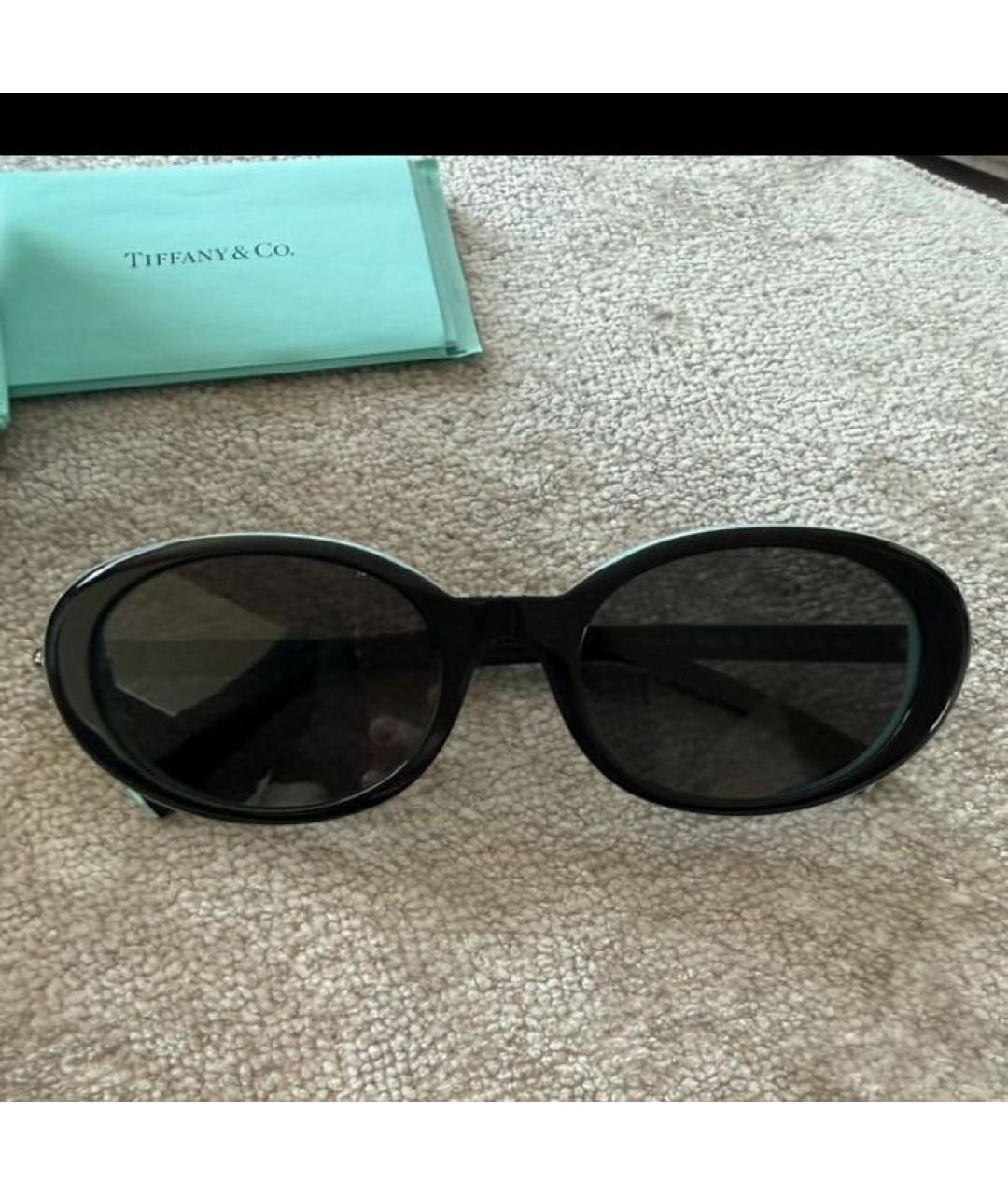 TIFFANY&CO Черные пластиковые солнцезащитные очки, фото 7