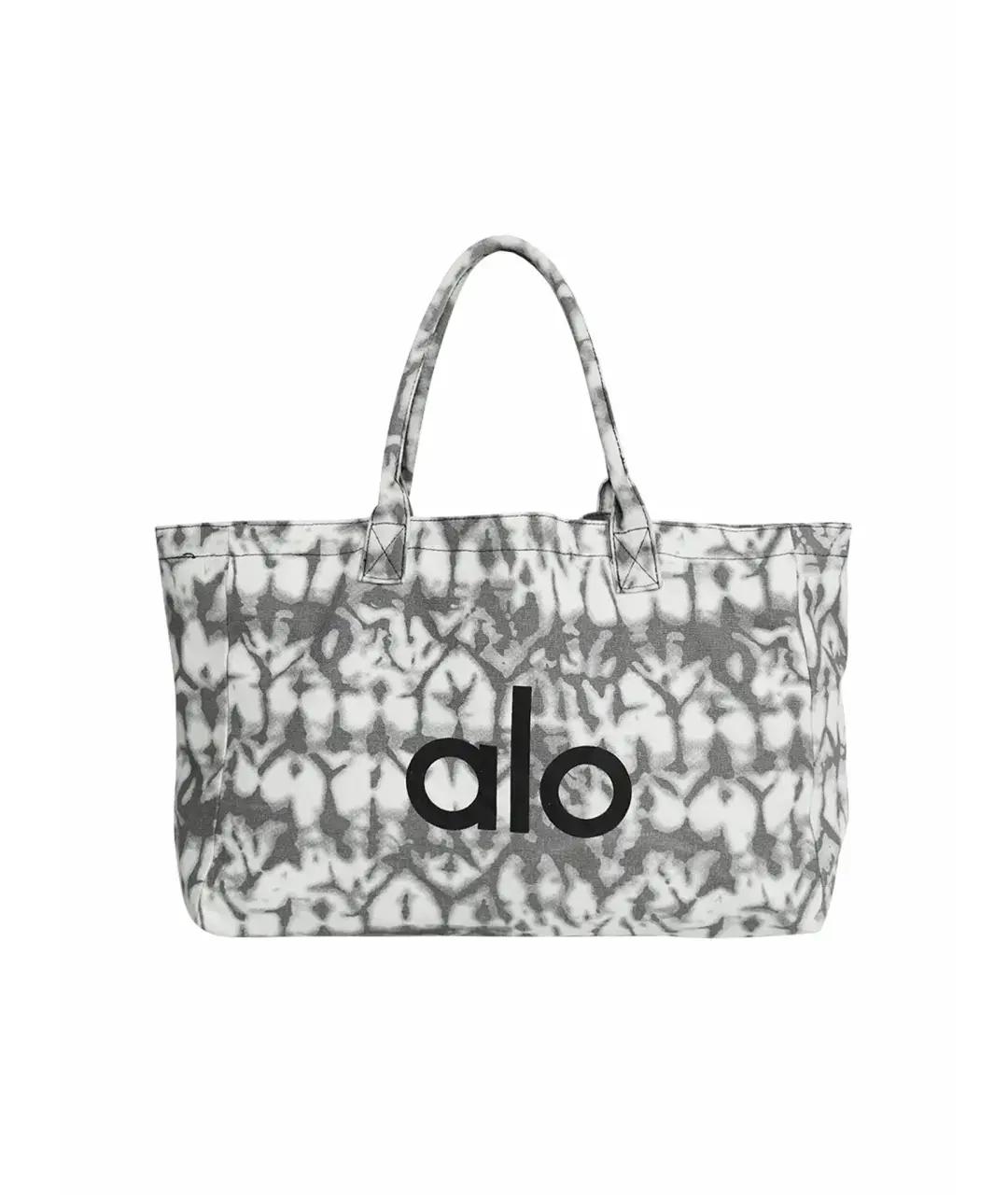 ALO YOGA Серая тканевая дорожная/спортивная сумка, фото 1