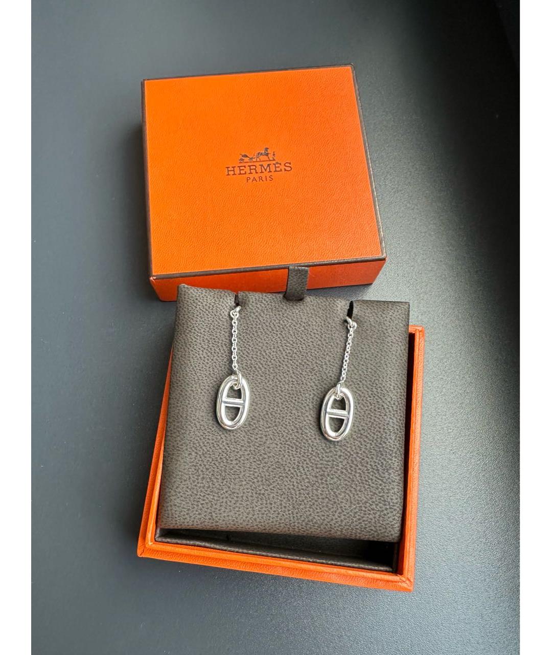 HERMES Серебряные серебряные серьги, фото 3
