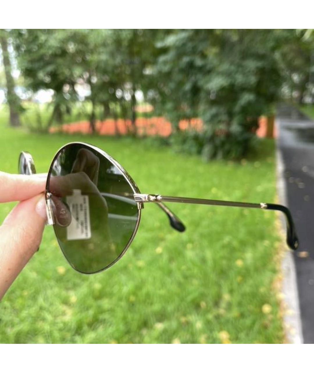 VICTORIA BECKHAM Антрацитовые металлические солнцезащитные очки, фото 8