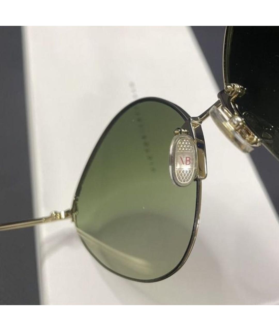 VICTORIA BECKHAM Антрацитовые металлические солнцезащитные очки, фото 6