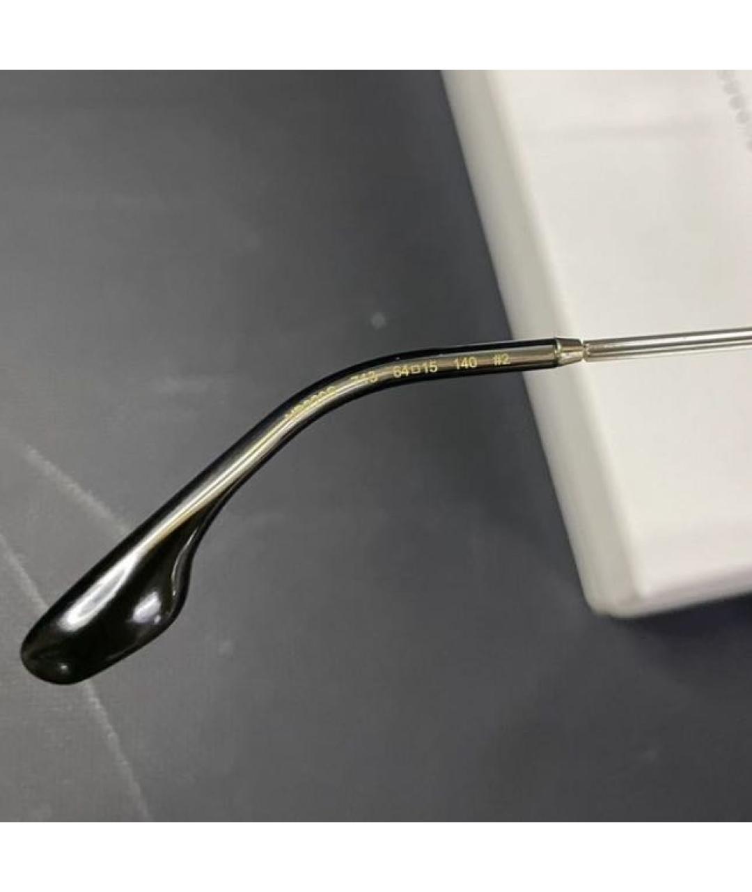 VICTORIA BECKHAM Антрацитовые металлические солнцезащитные очки, фото 5