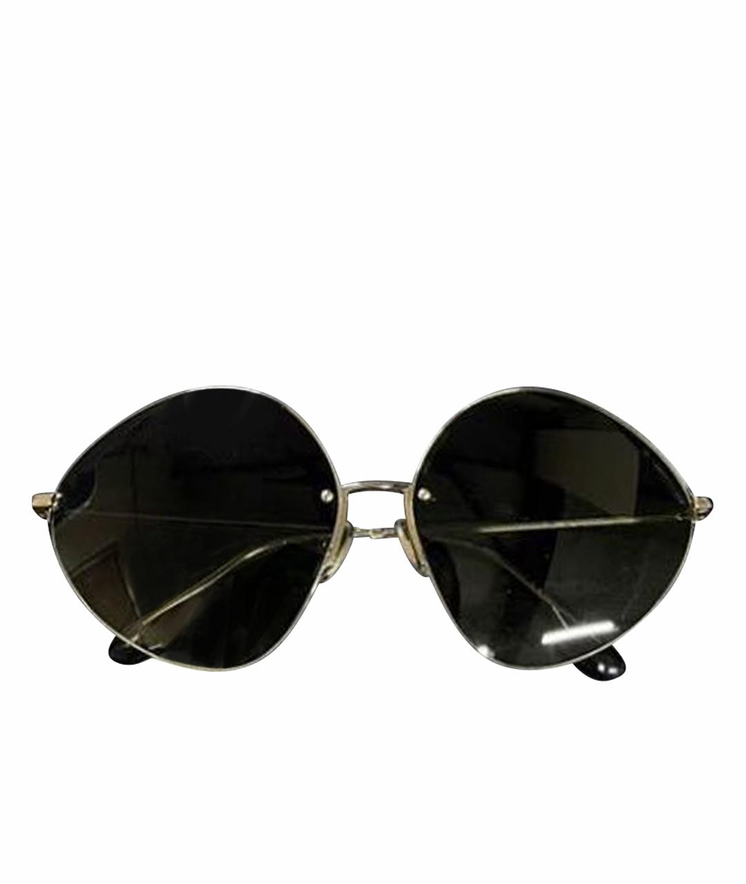 VICTORIA BECKHAM Антрацитовые металлические солнцезащитные очки, фото 1