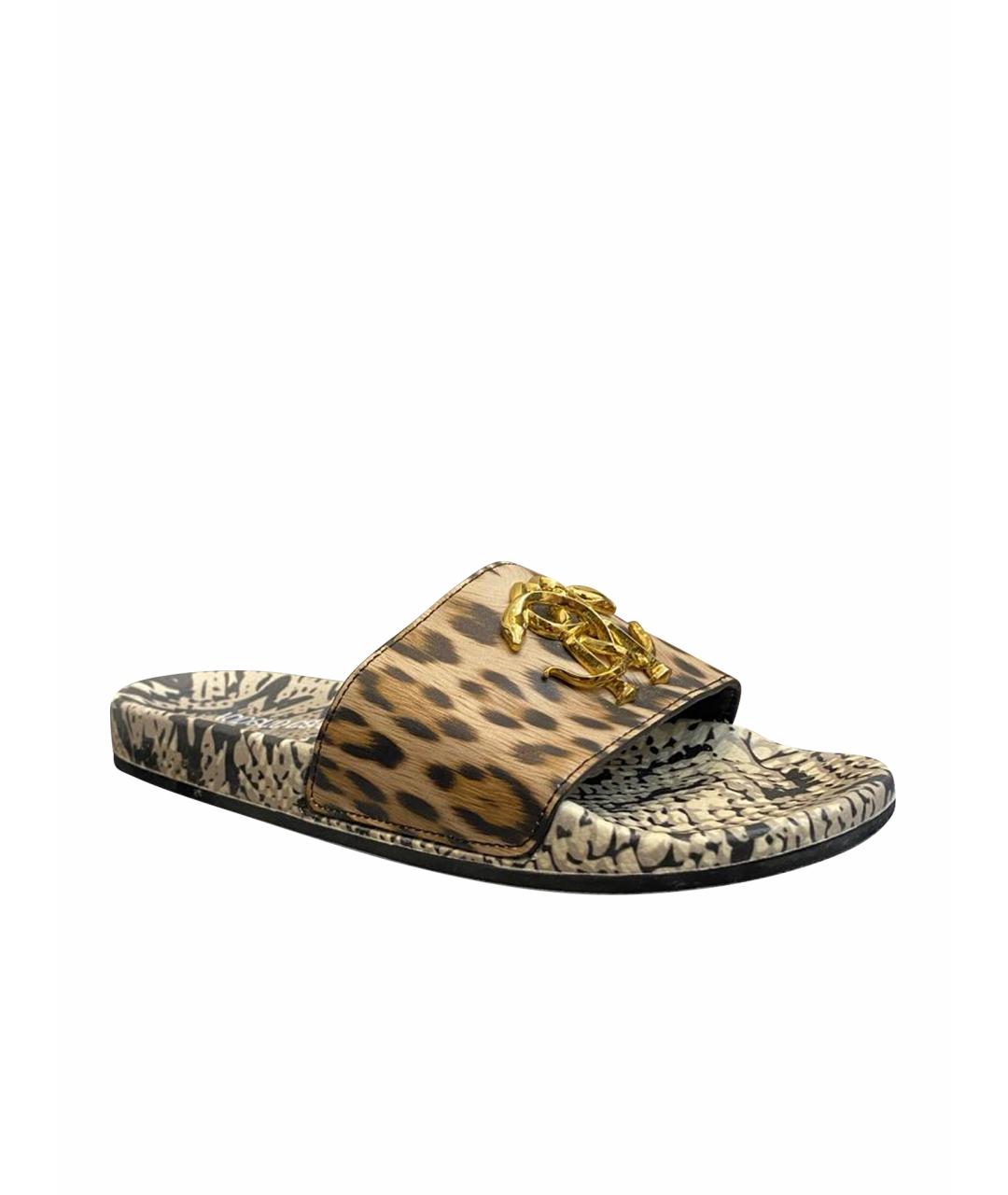 ROBERTO CAVALLI Мульти резиновые шлепанцы, фото 7