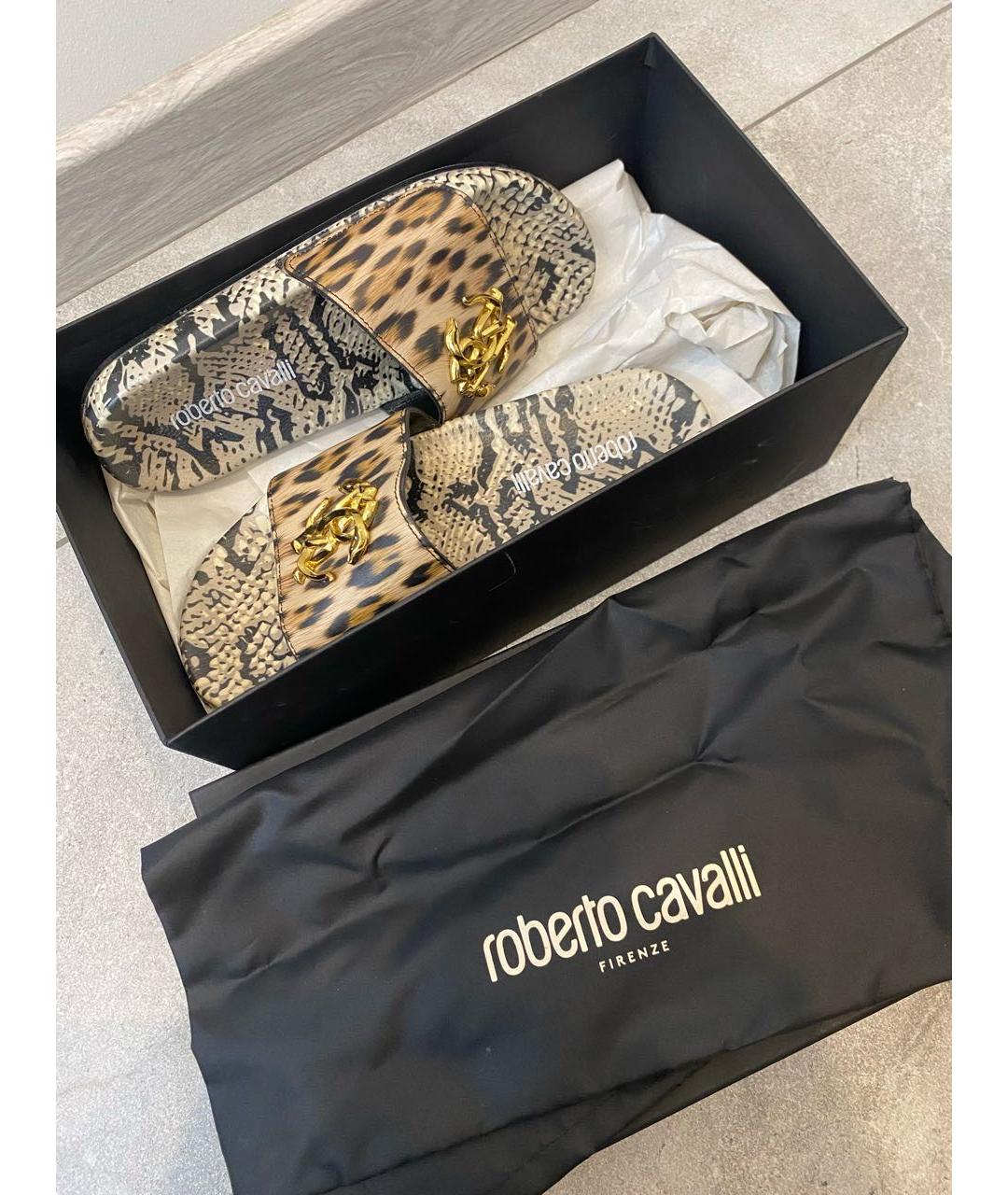 ROBERTO CAVALLI Мульти резиновые шлепанцы, фото 4