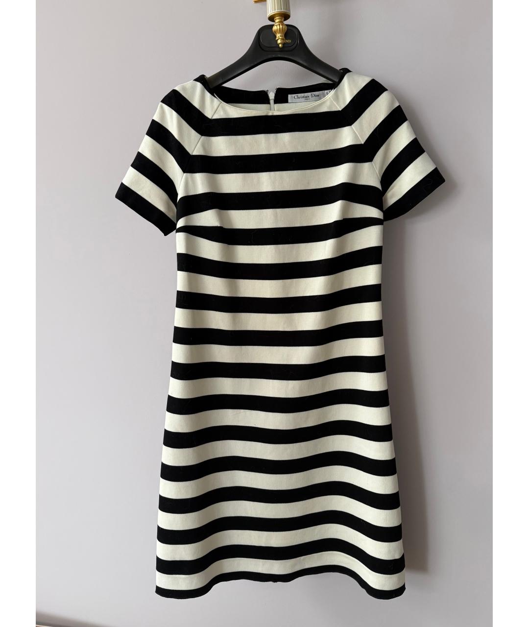 CHRISTIAN DIOR Мульти хлопковое повседневное платье, фото 6