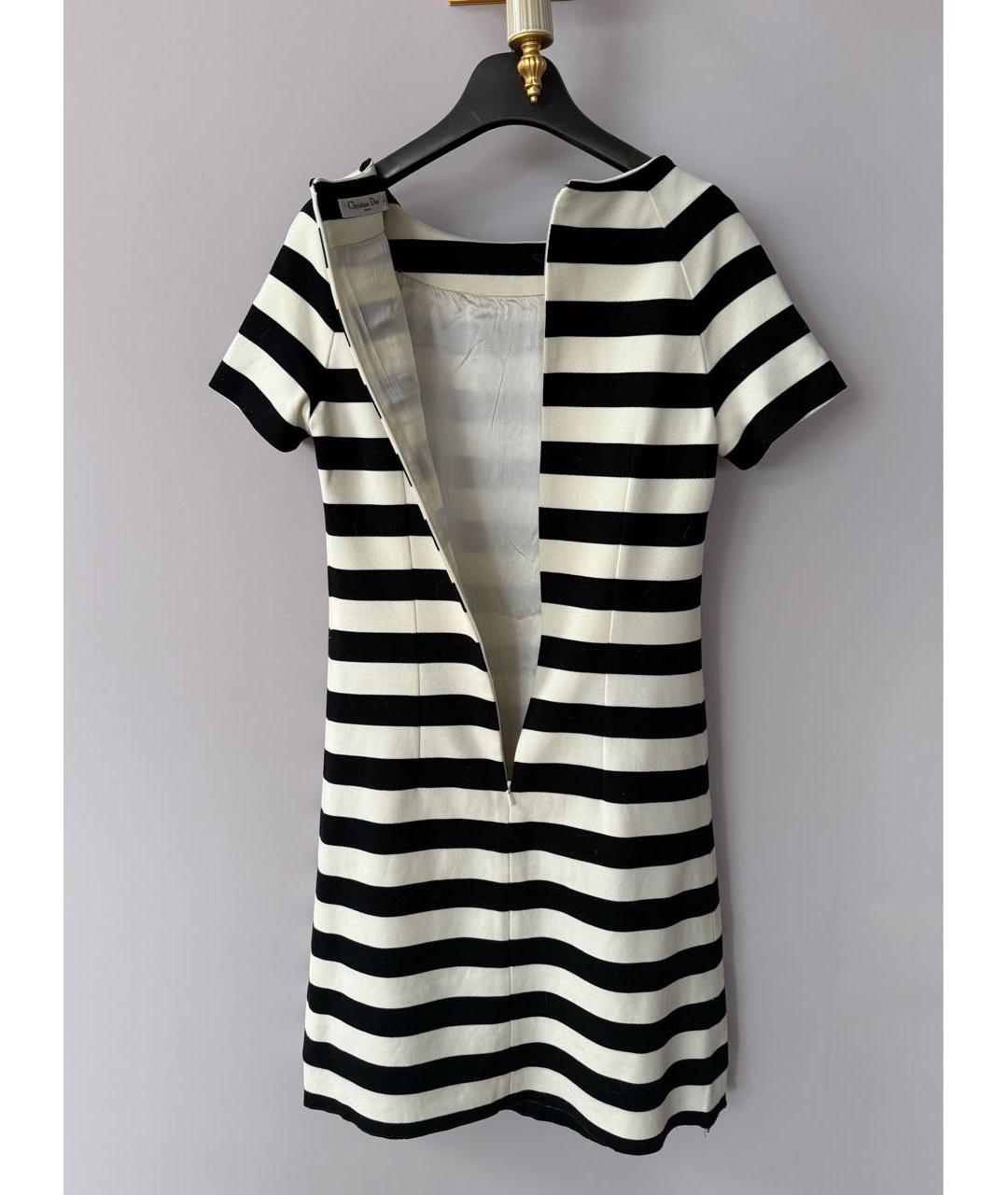 CHRISTIAN DIOR Мульти хлопковое повседневное платье, фото 5