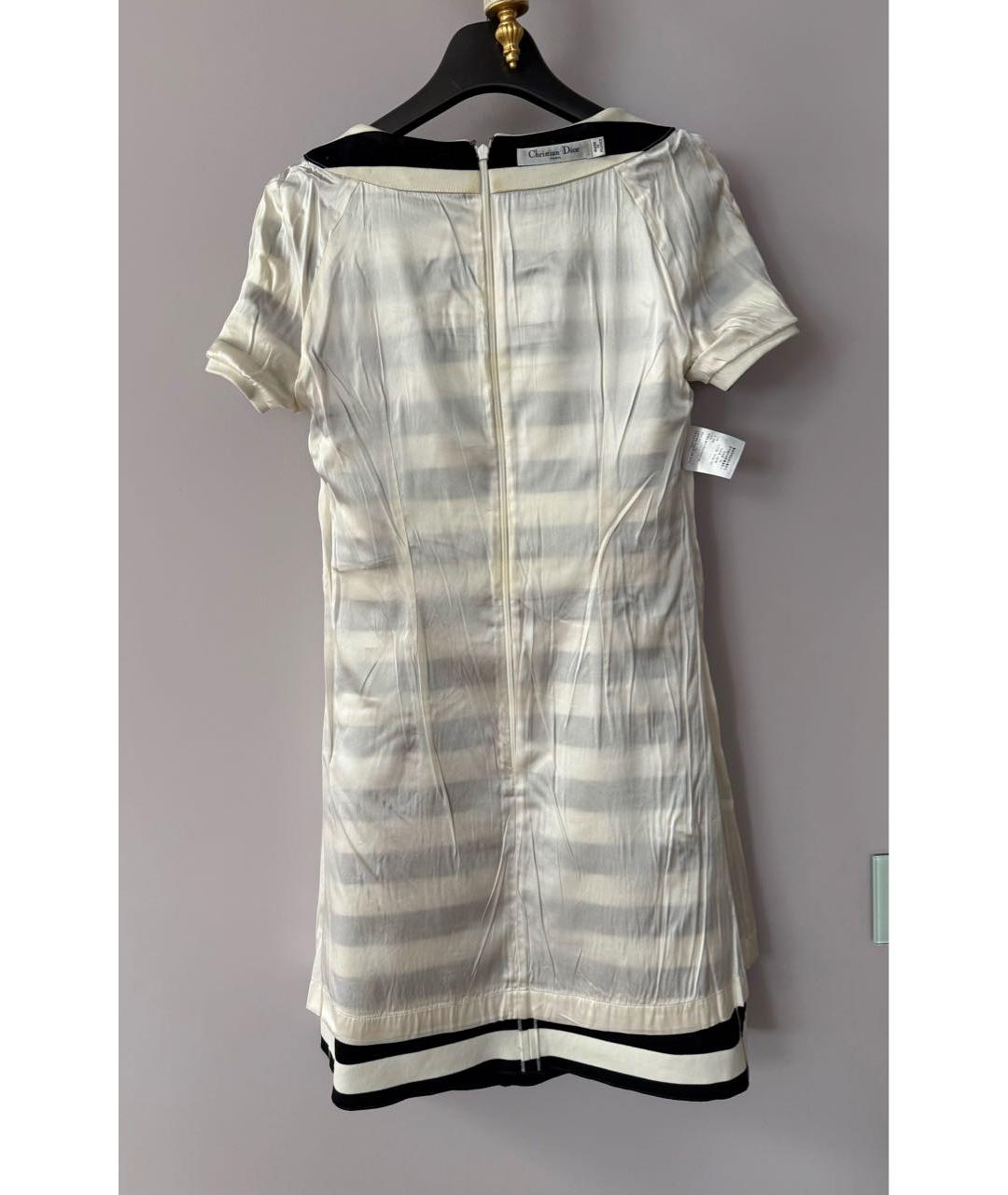 CHRISTIAN DIOR Мульти хлопковое повседневное платье, фото 3