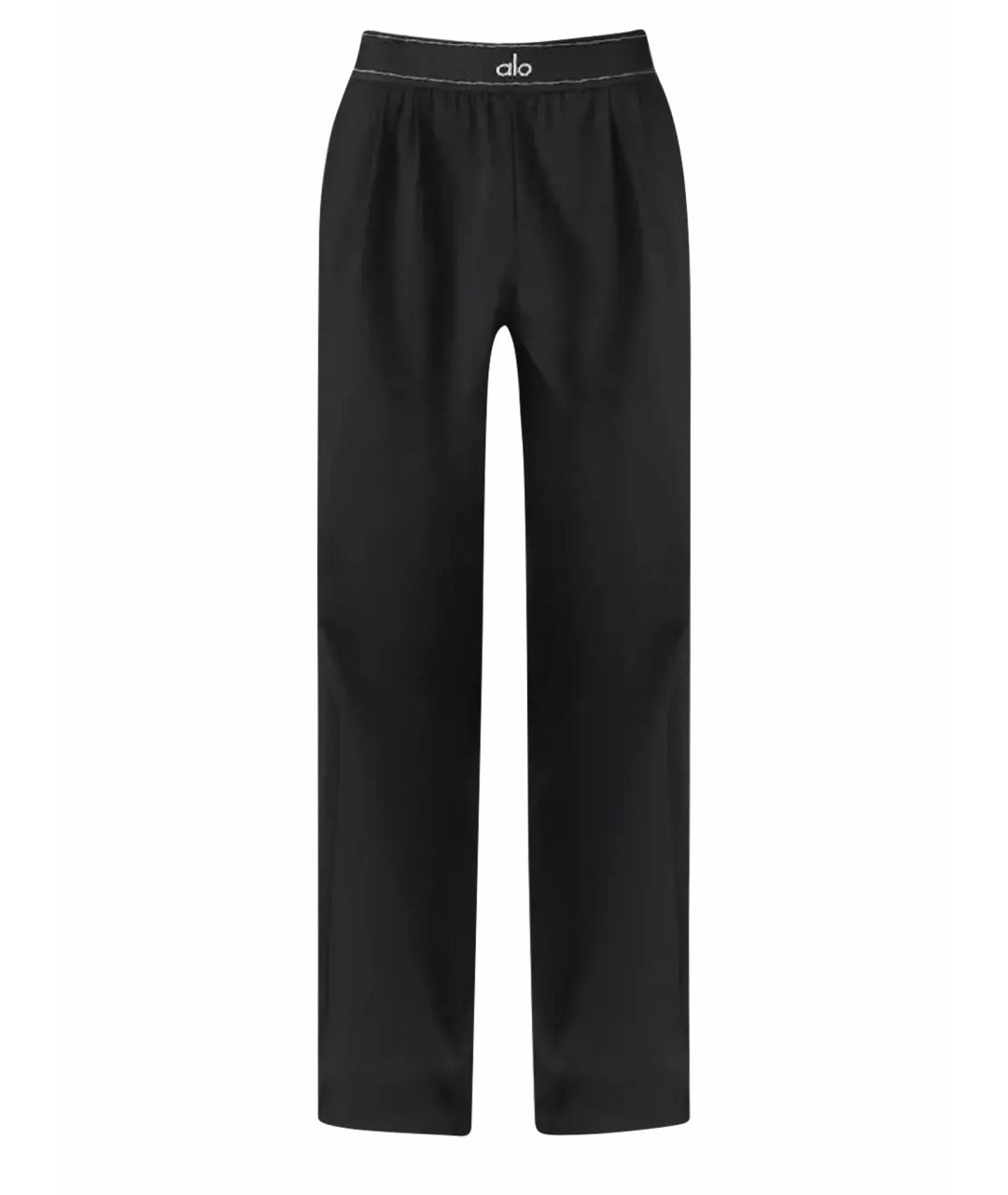 ALO YOGA Черные прямые брюки, фото 1
