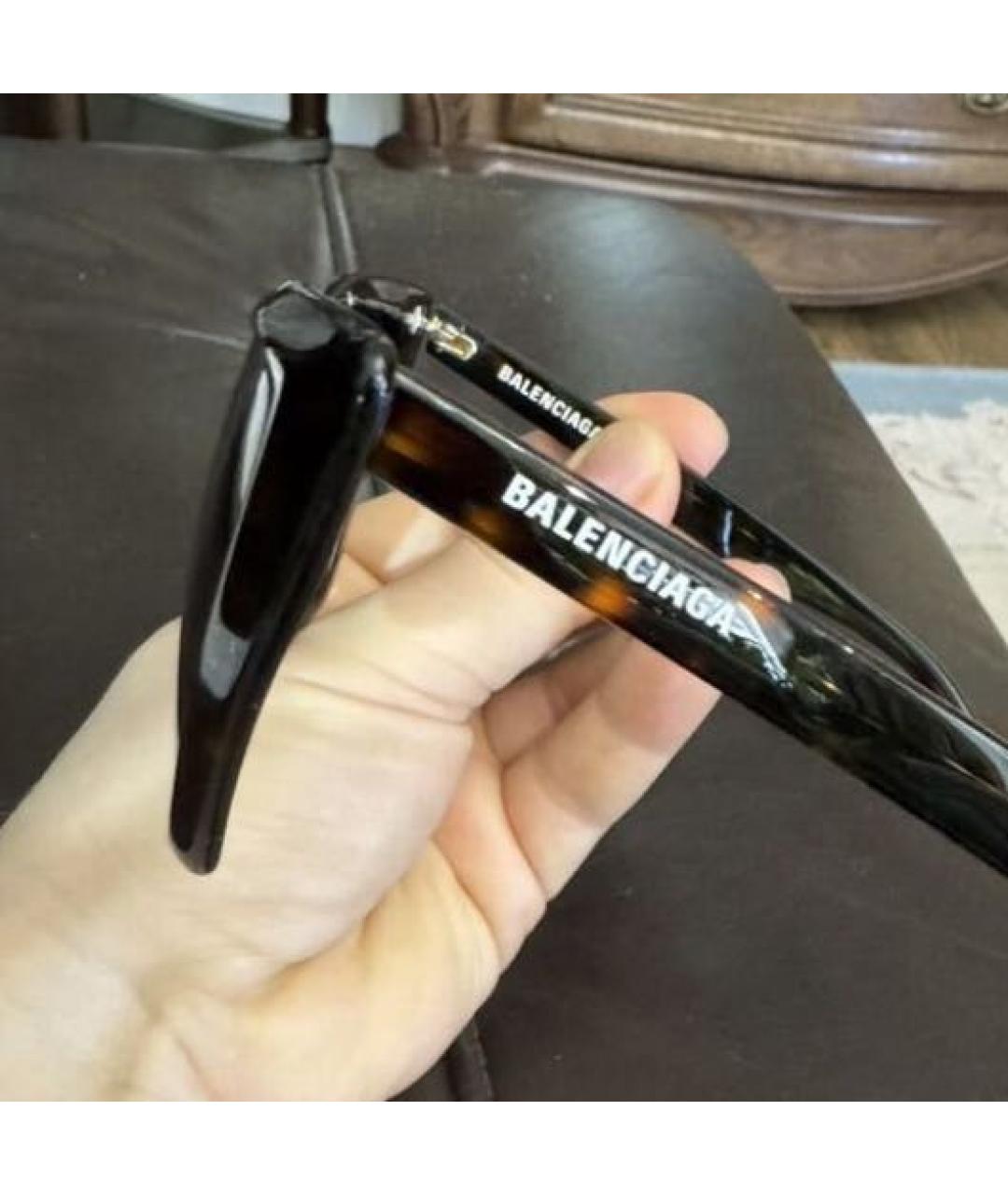 BALENCIAGA Черные пластиковые солнцезащитные очки, фото 6