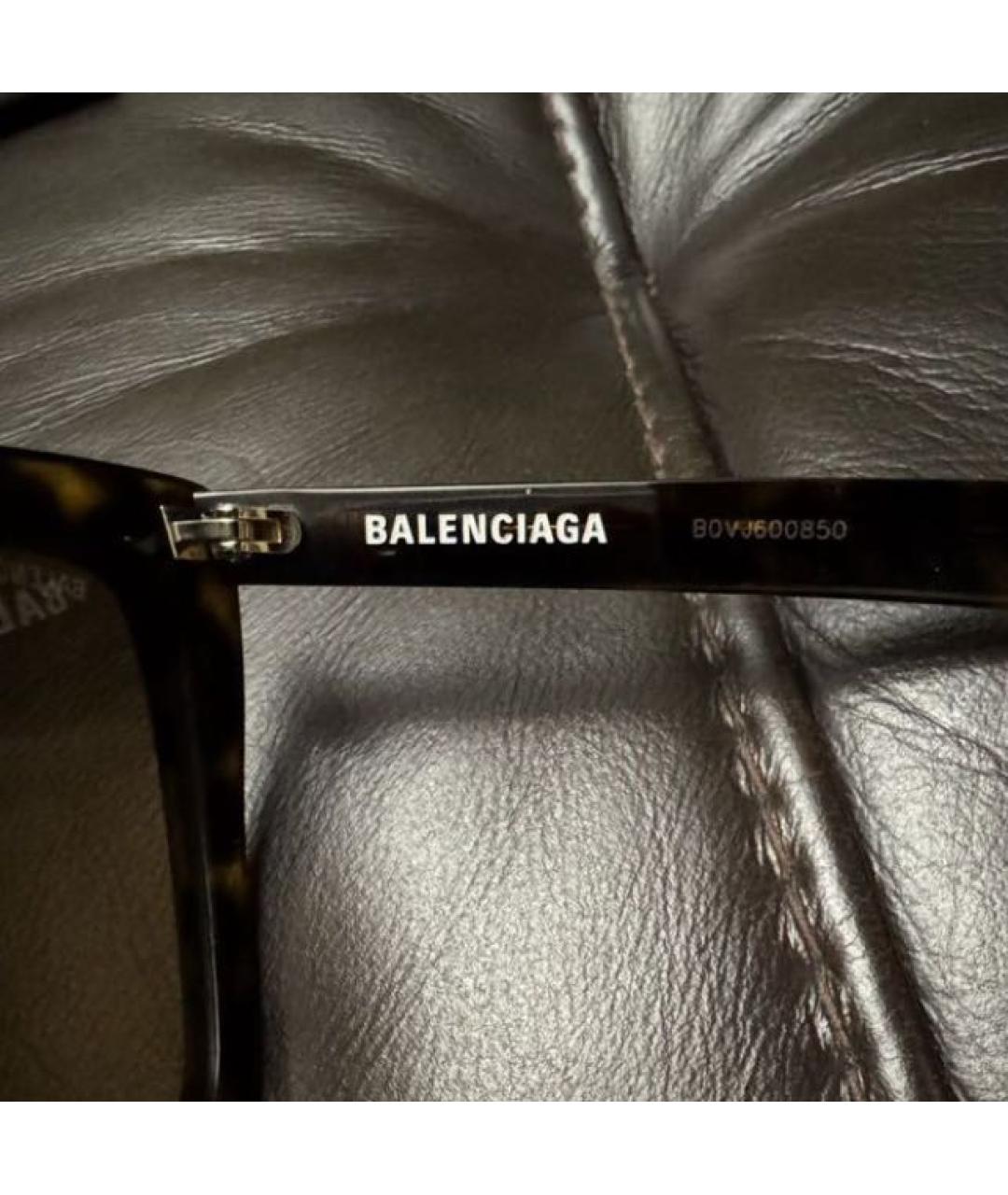 BALENCIAGA Черные пластиковые солнцезащитные очки, фото 4