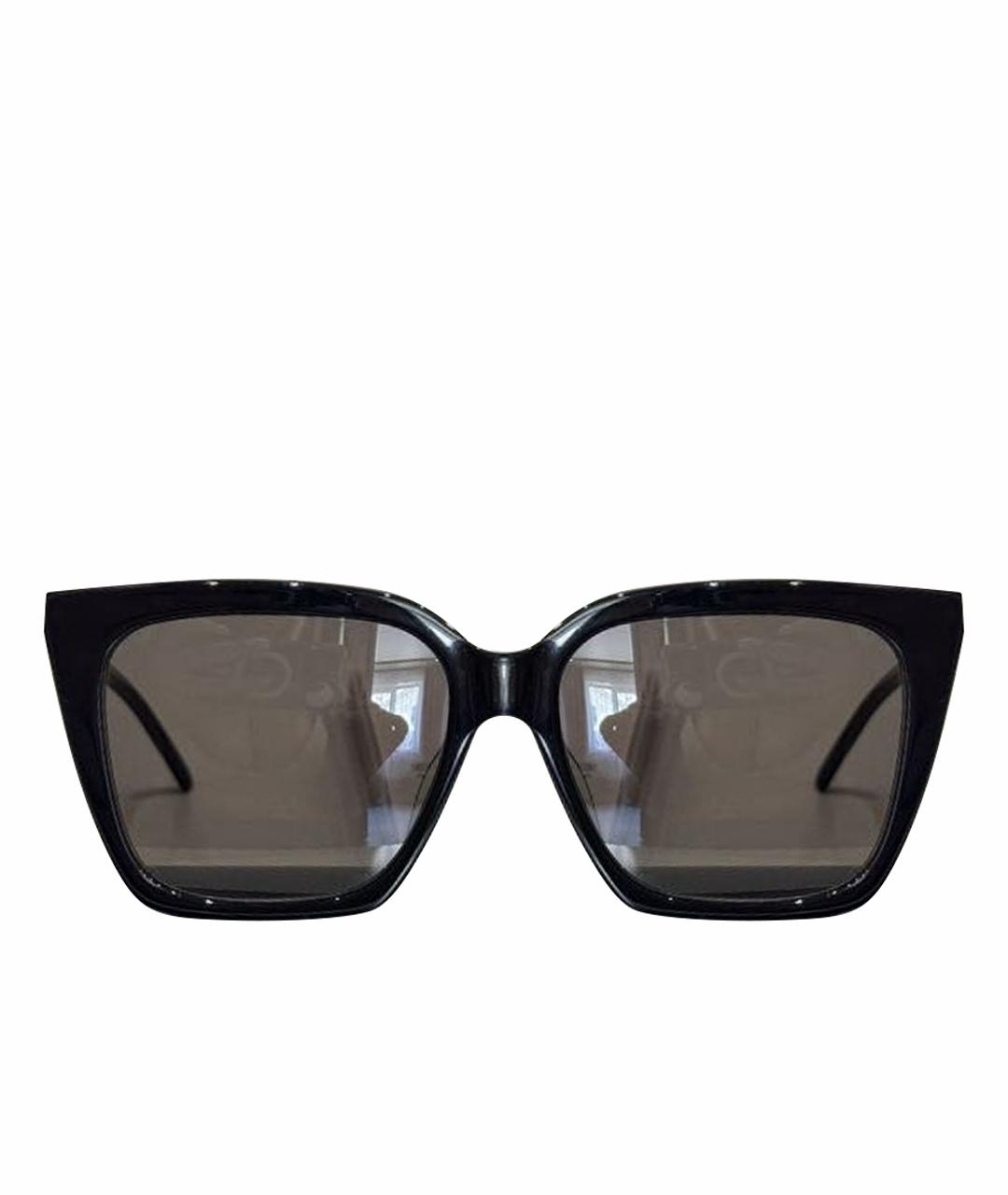 SAINT LAURENT Черные пластиковые солнцезащитные очки, фото 1