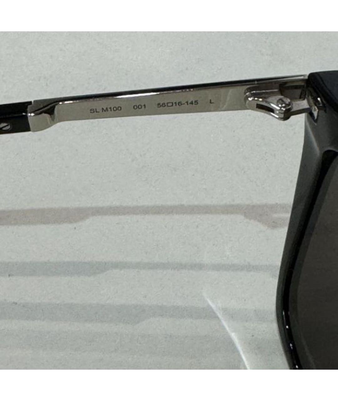 SAINT LAURENT Черные пластиковые солнцезащитные очки, фото 6