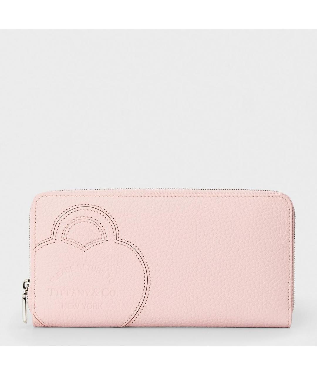 TIFFANY&CO Розовый кожаный кошелек, фото 5