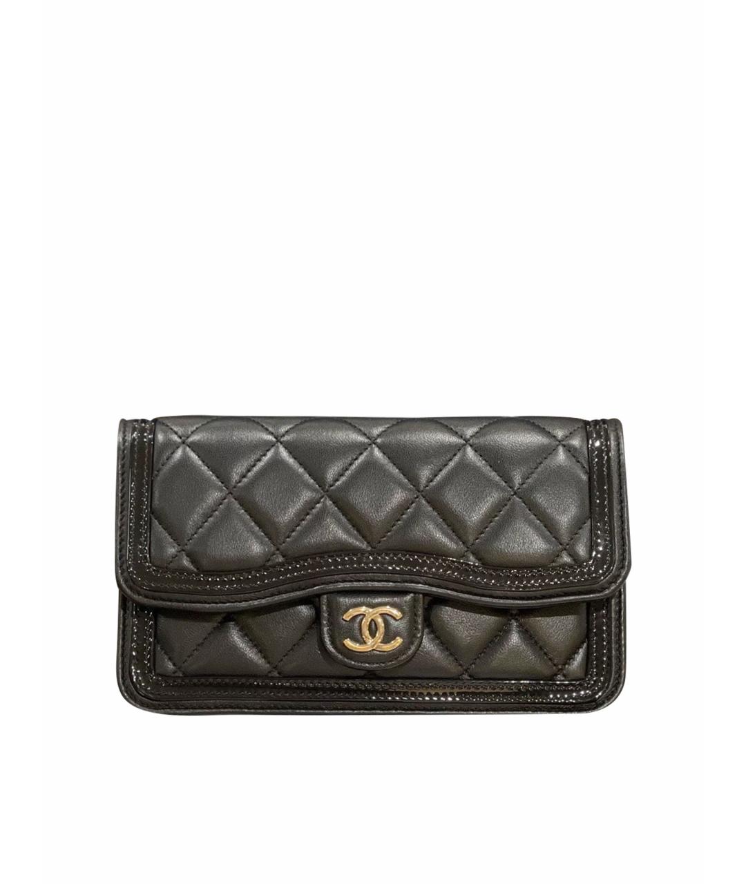 CHANEL Черная кожаная сумка через плечо, фото 1