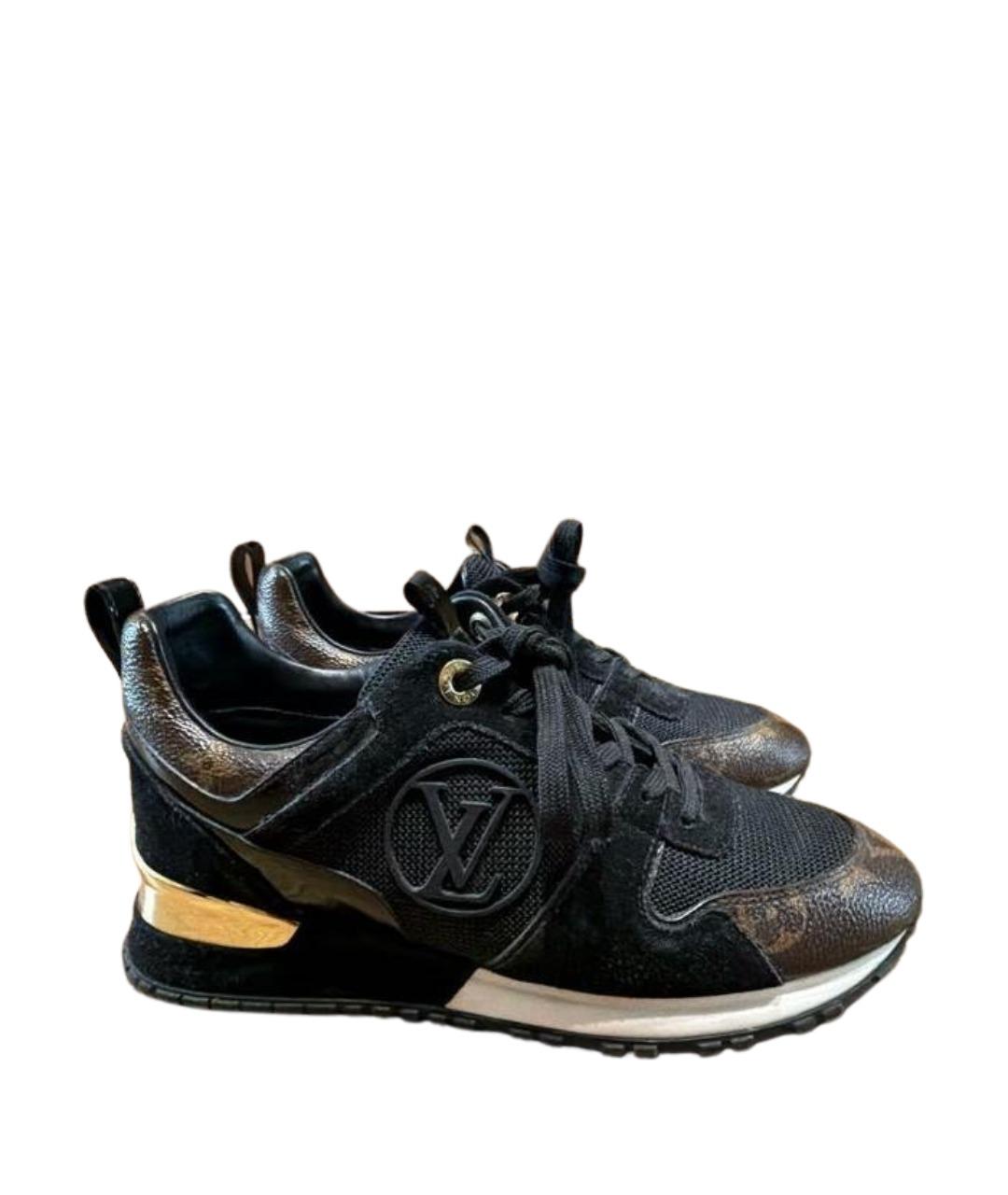 LOUIS VUITTON Черные текстильные кроссовки, фото 1