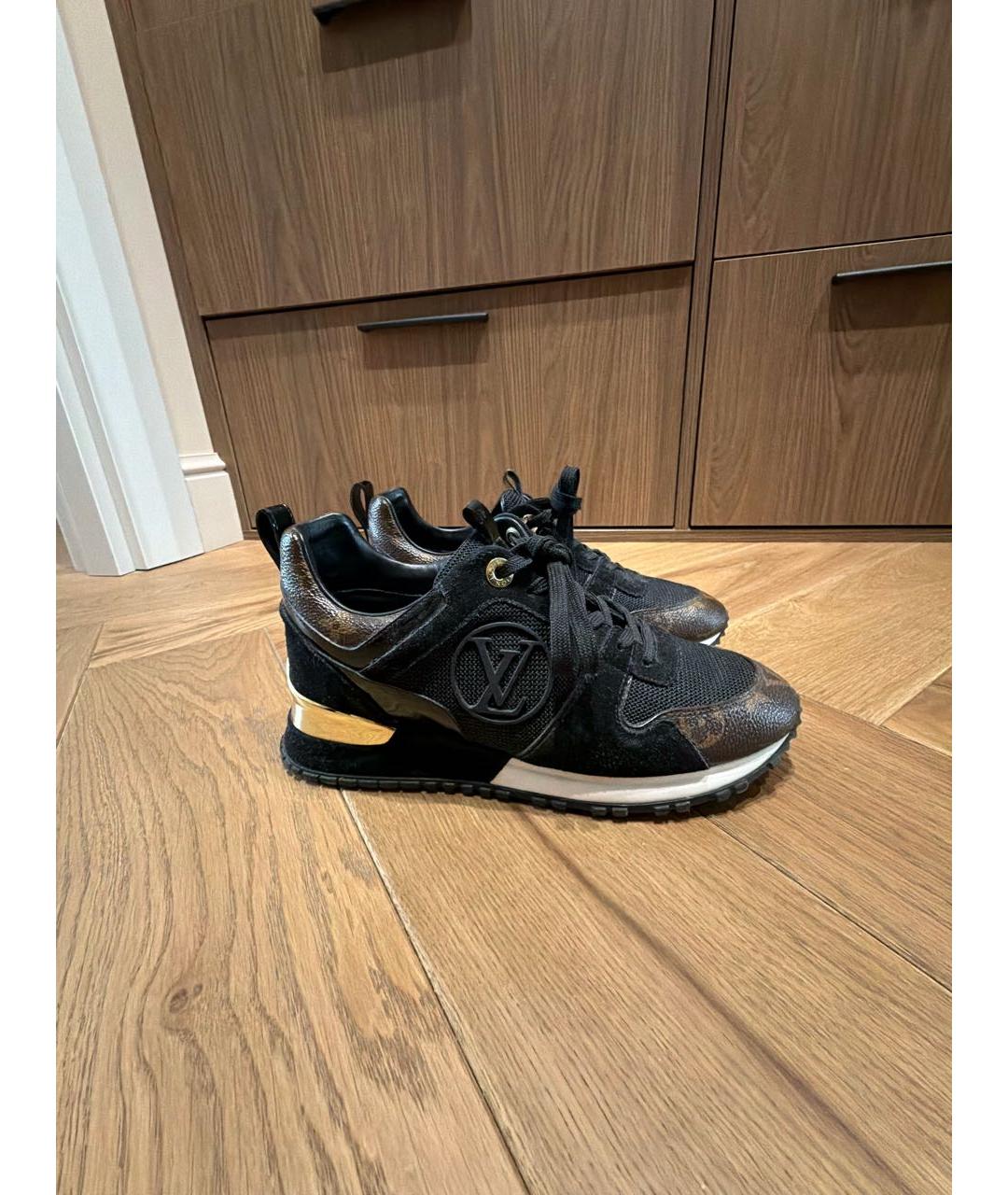 LOUIS VUITTON Черные текстильные кроссовки, фото 5