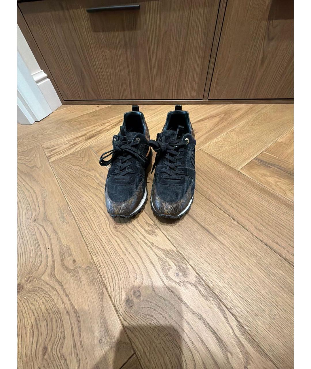 LOUIS VUITTON Черные текстильные кроссовки, фото 2