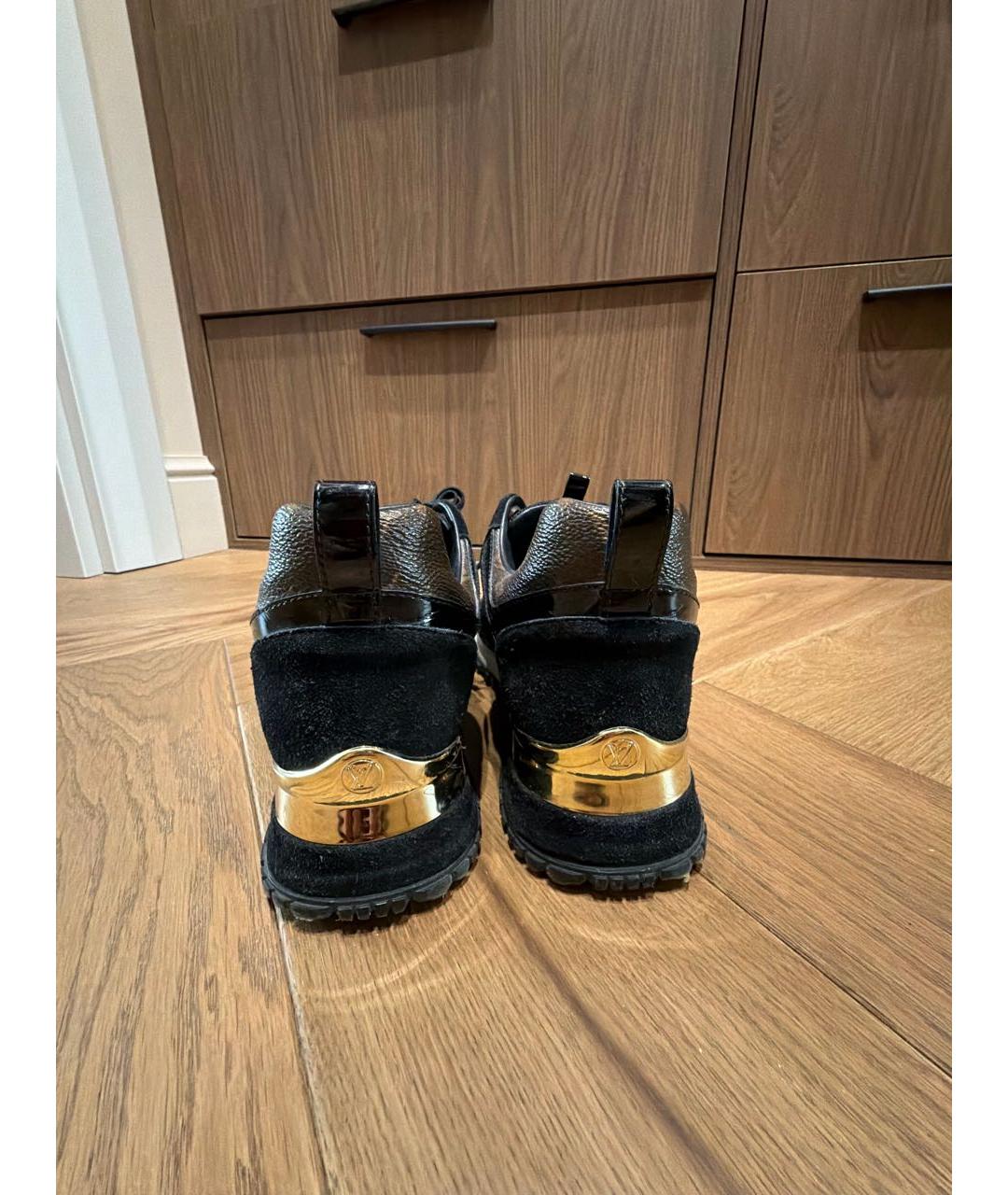 LOUIS VUITTON Черные текстильные кроссовки, фото 4