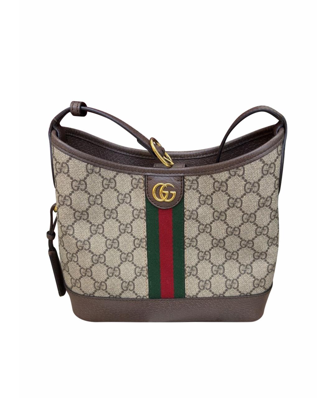 GUCCI Коричневая сумка тоут, фото 1