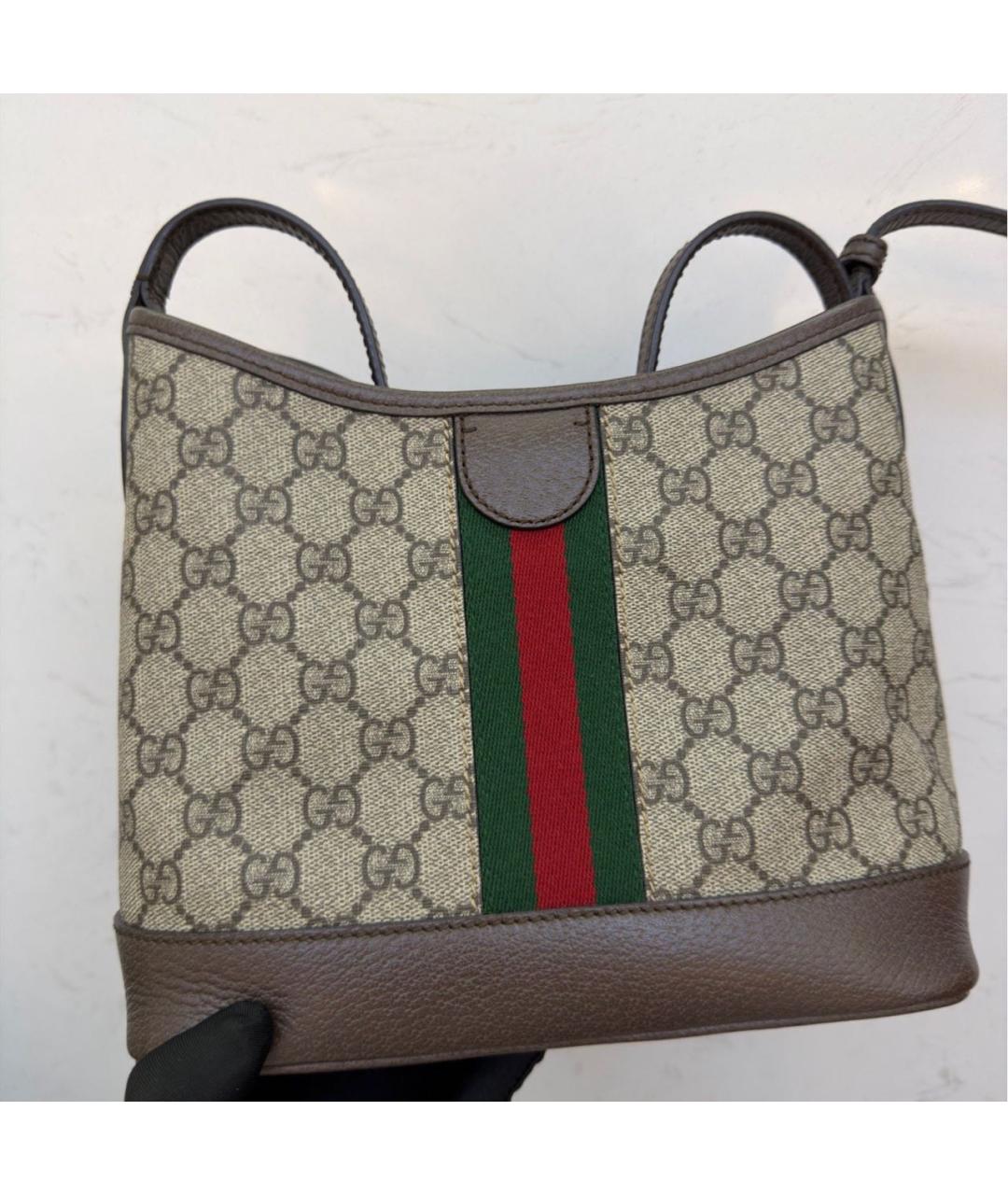 GUCCI Коричневая сумка тоут, фото 3
