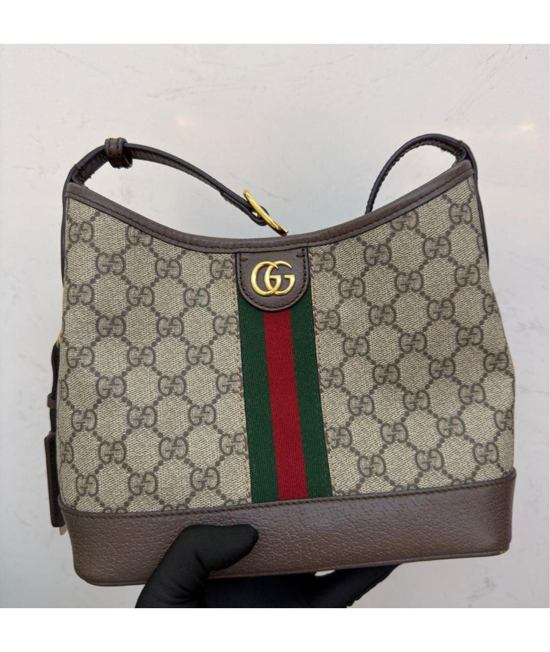 GUCCI Коричневая сумка тоут, фото 2