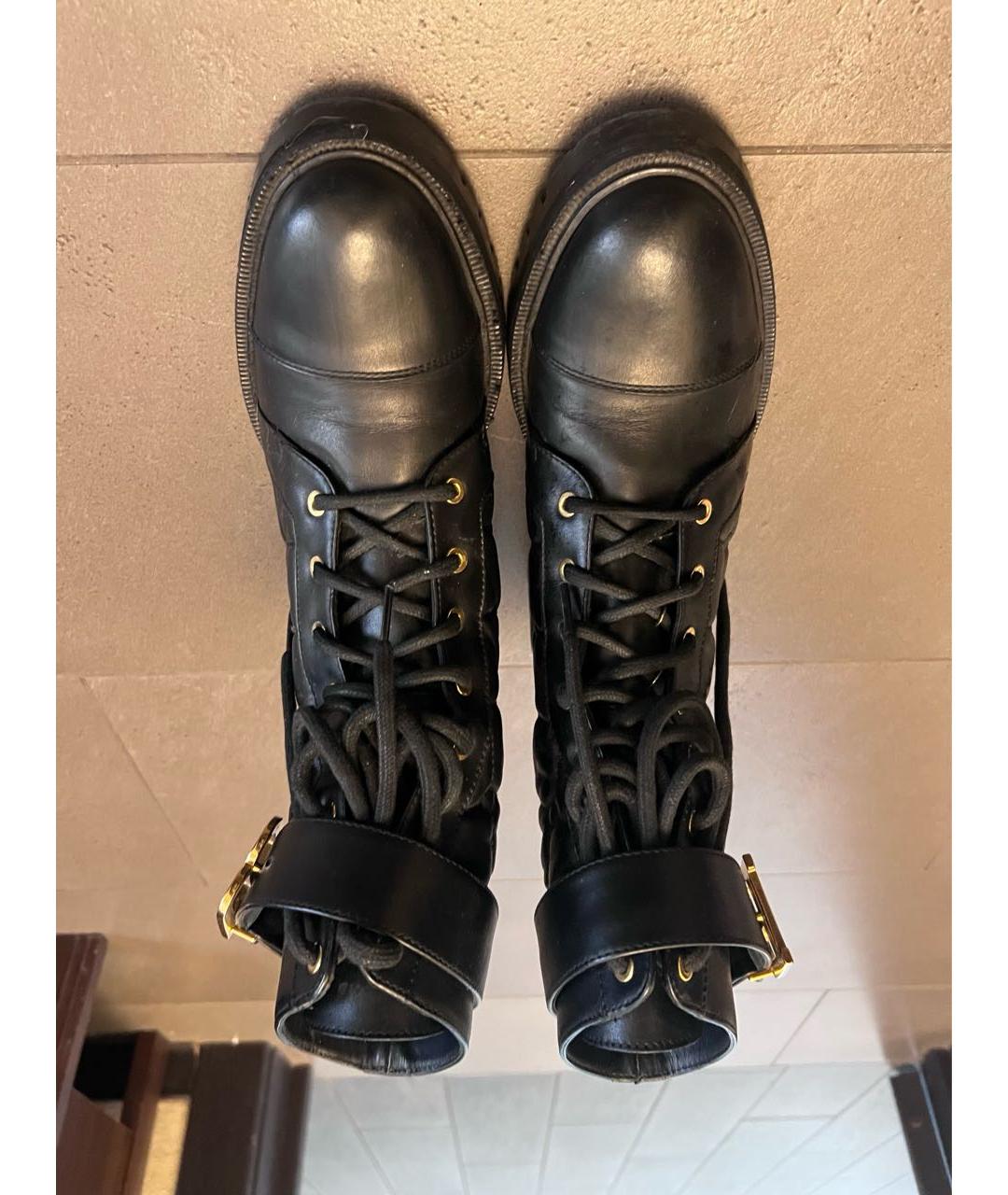 BALMAIN Черные кожаные ботинки, фото 3