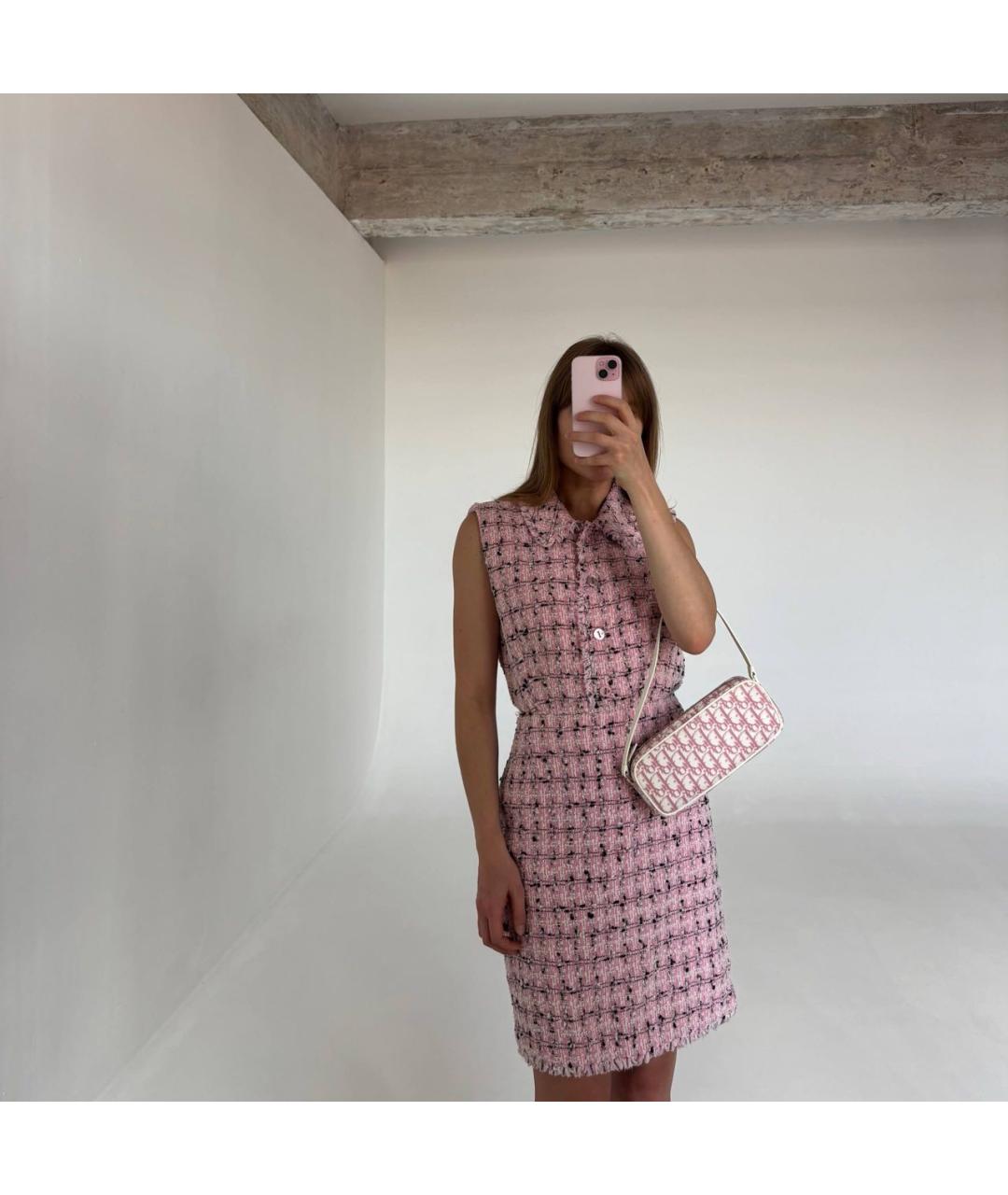 CHRISTIAN DIOR Розовая сумка с короткими ручками, фото 8