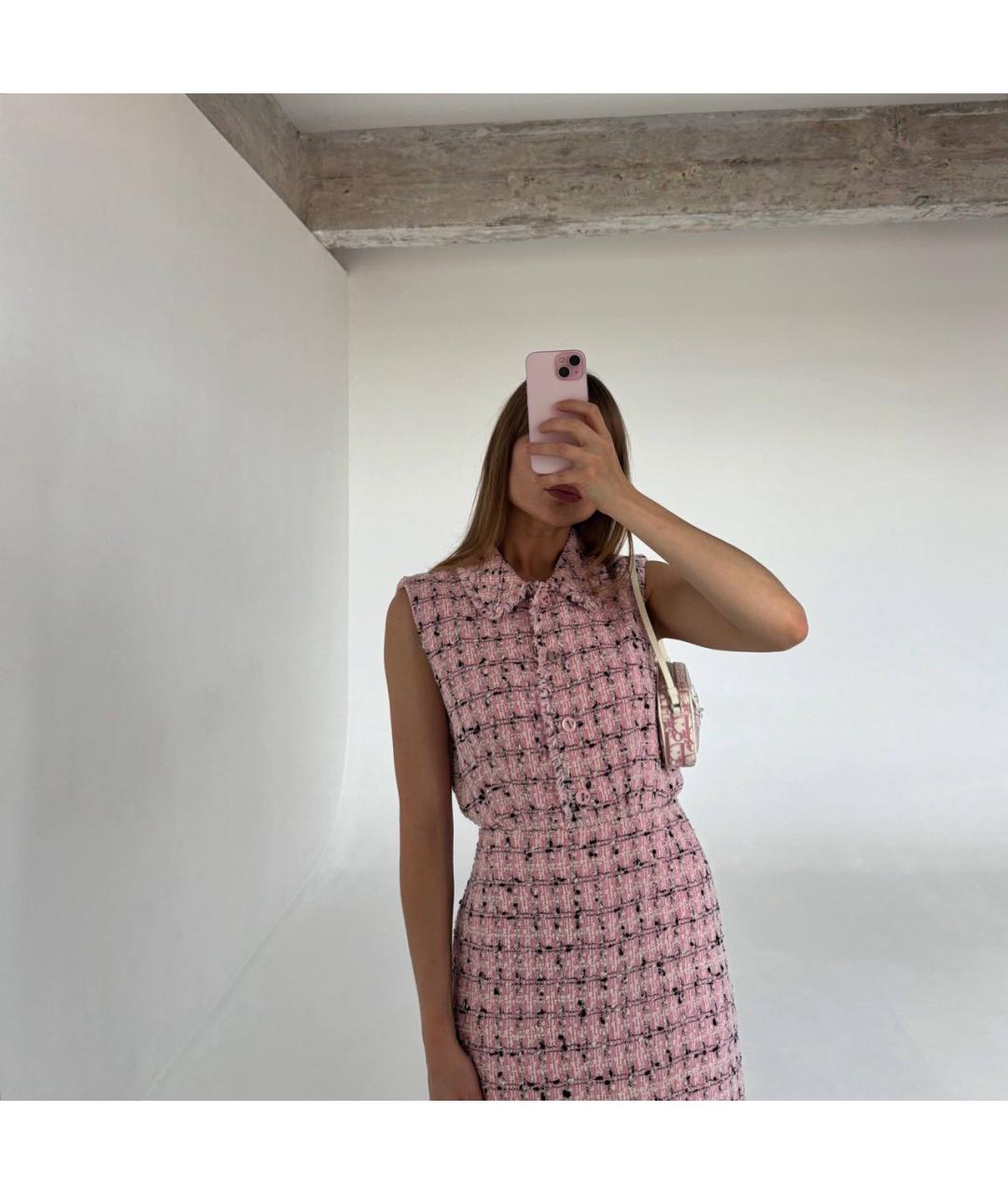 CHRISTIAN DIOR Розовая сумка с короткими ручками, фото 7