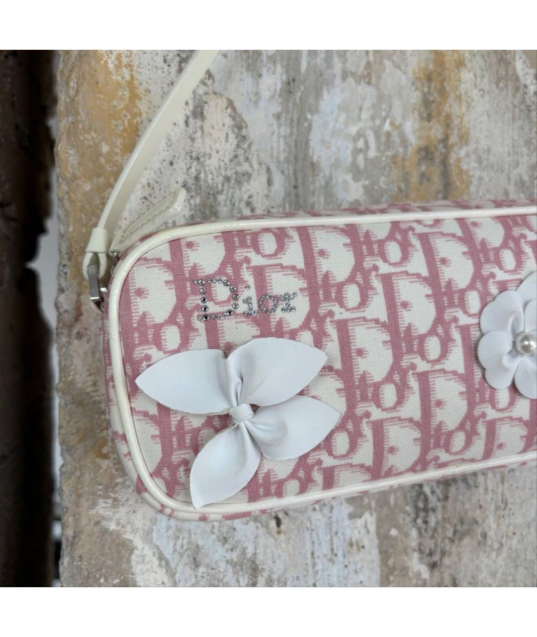 CHRISTIAN DIOR Розовая сумка с короткими ручками, фото 3
