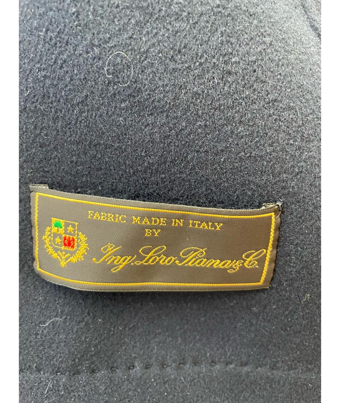 MANZONI 24 Темно-синее кашемировое пальто, фото 4