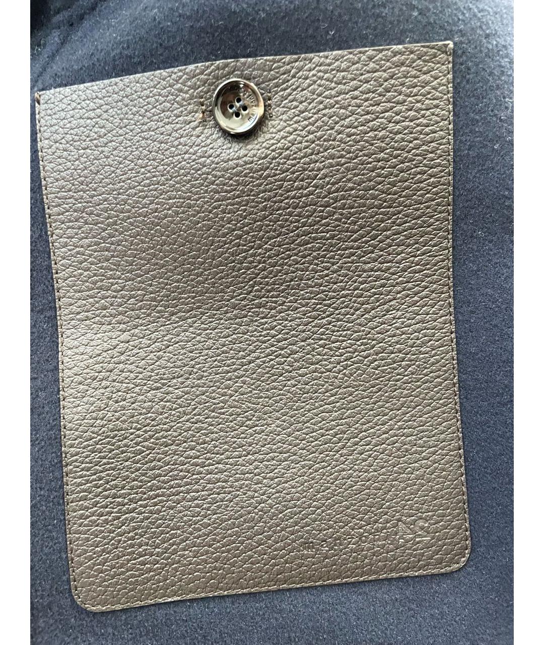 MANZONI 24 Темно-синее кашемировое пальто, фото 6