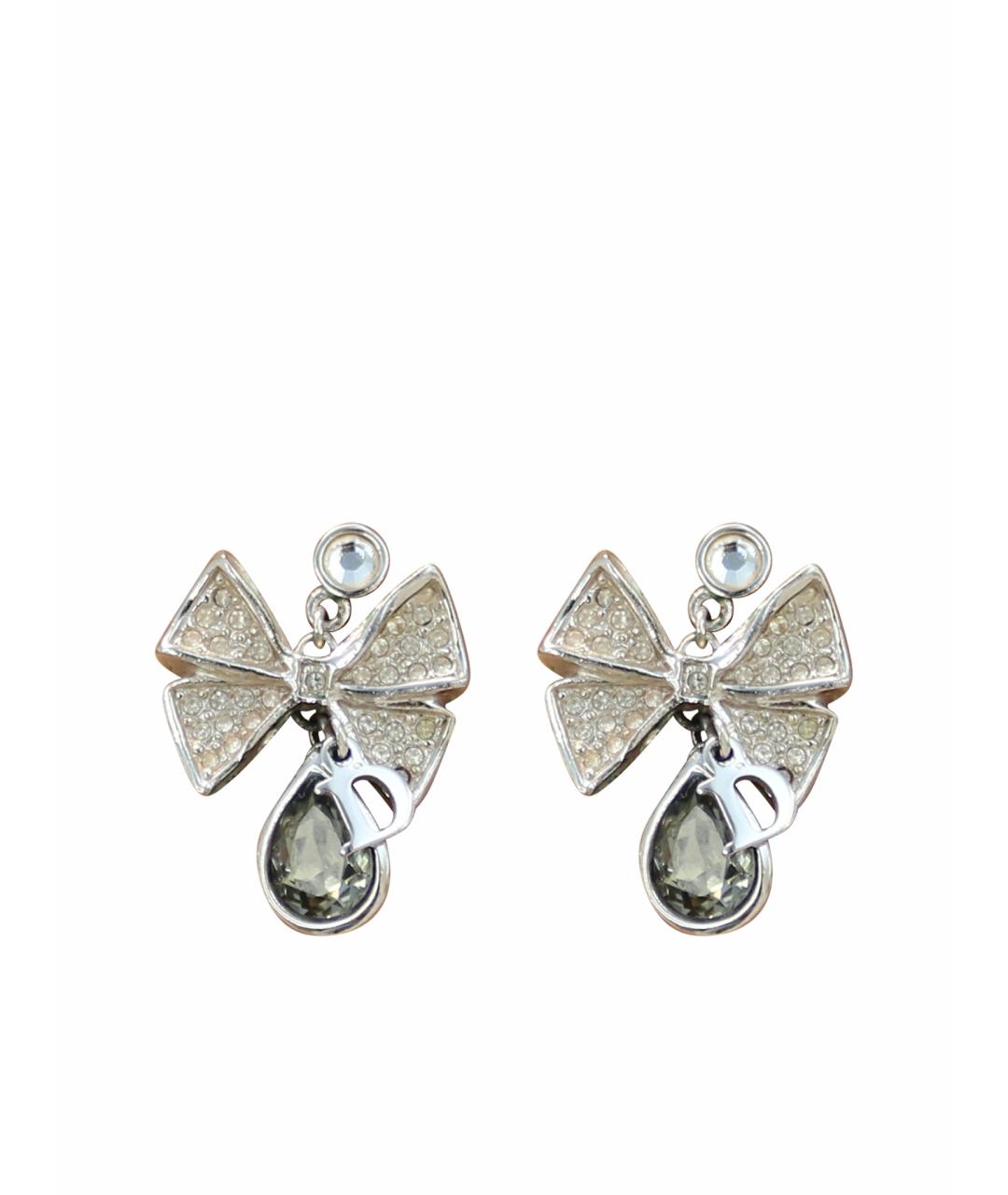 CHRISTIAN DIOR Серебряные с серебряным покрытием серьги, фото 1