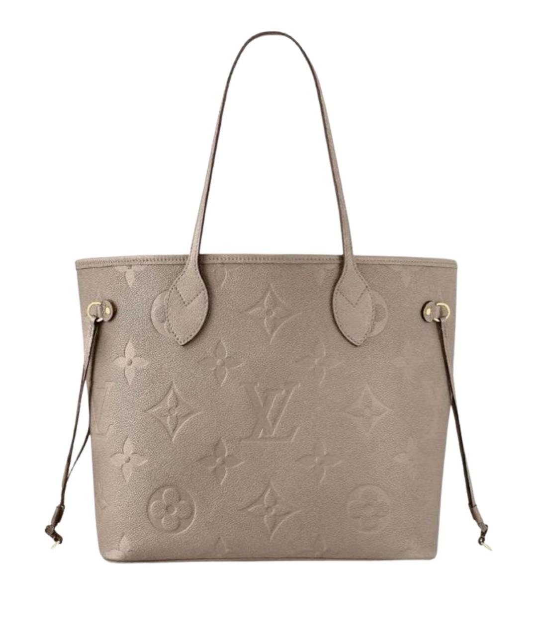 LOUIS VUITTON Бежевая кожаная сумка тоут, фото 1