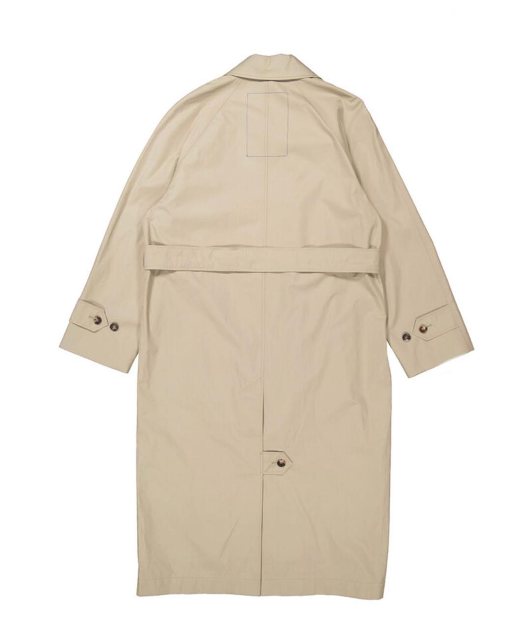 BURBERRY Бежевый хлопковый тренч / плащ, фото 2