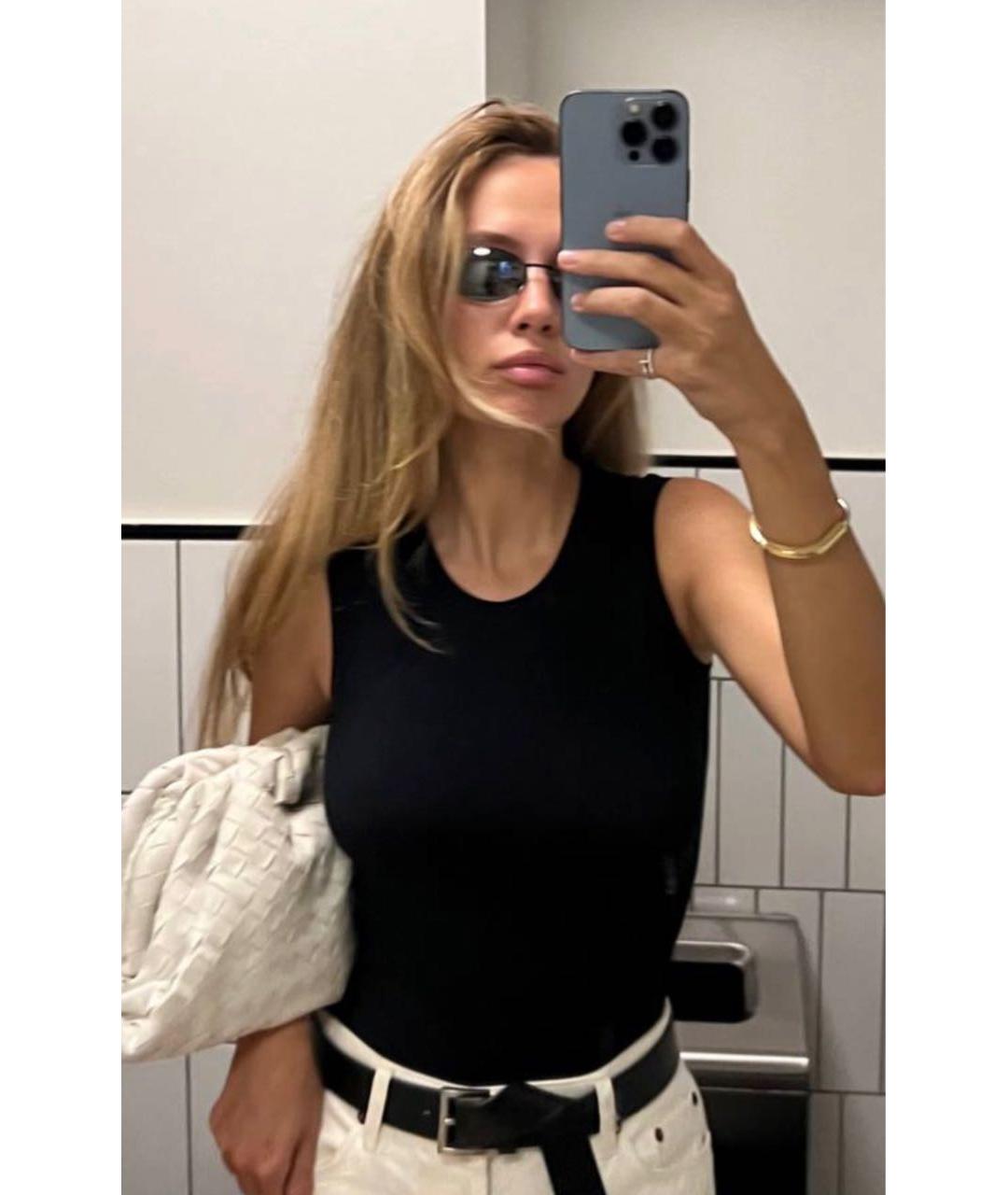 PRADA Черные металлические солнцезащитные очки, фото 7