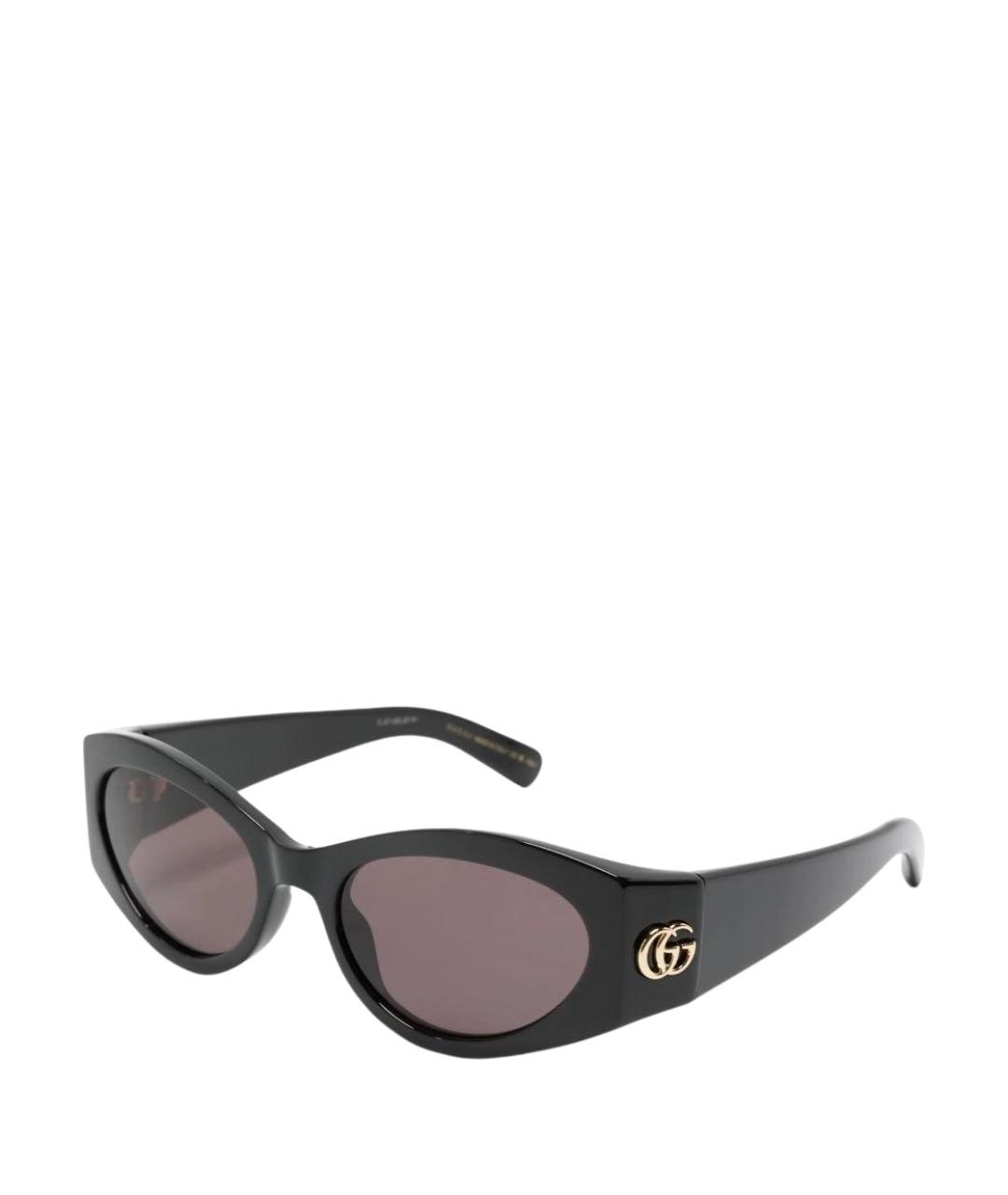 GUCCI Черные пластиковые солнцезащитные очки, фото 1