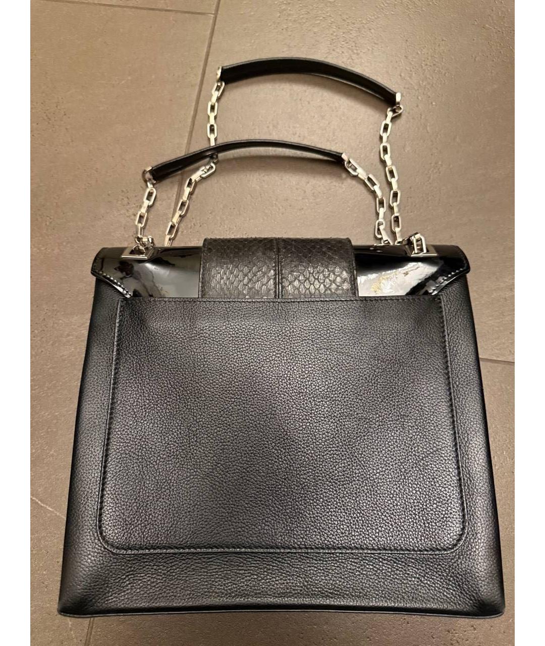 CARTIER Черная кожаная сумка тоут, фото 5