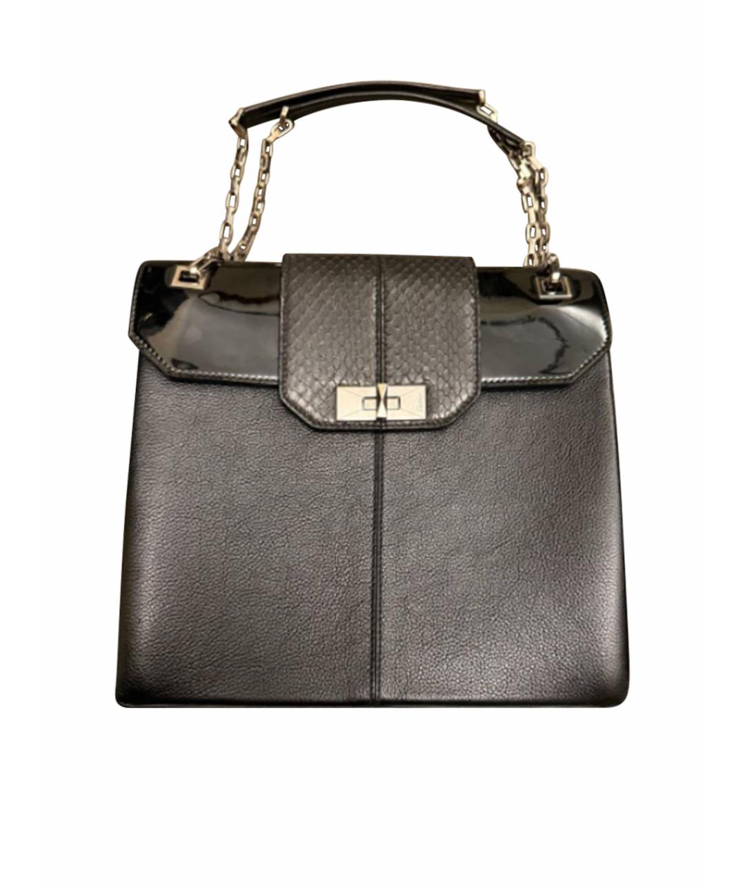 CARTIER Черная кожаная сумка тоут, фото 1